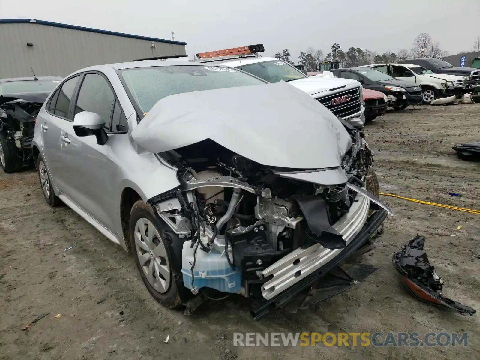 1 Photograph of a damaged car JTDDPRAE7LJ058570 TOYOTA COROLLA 2020