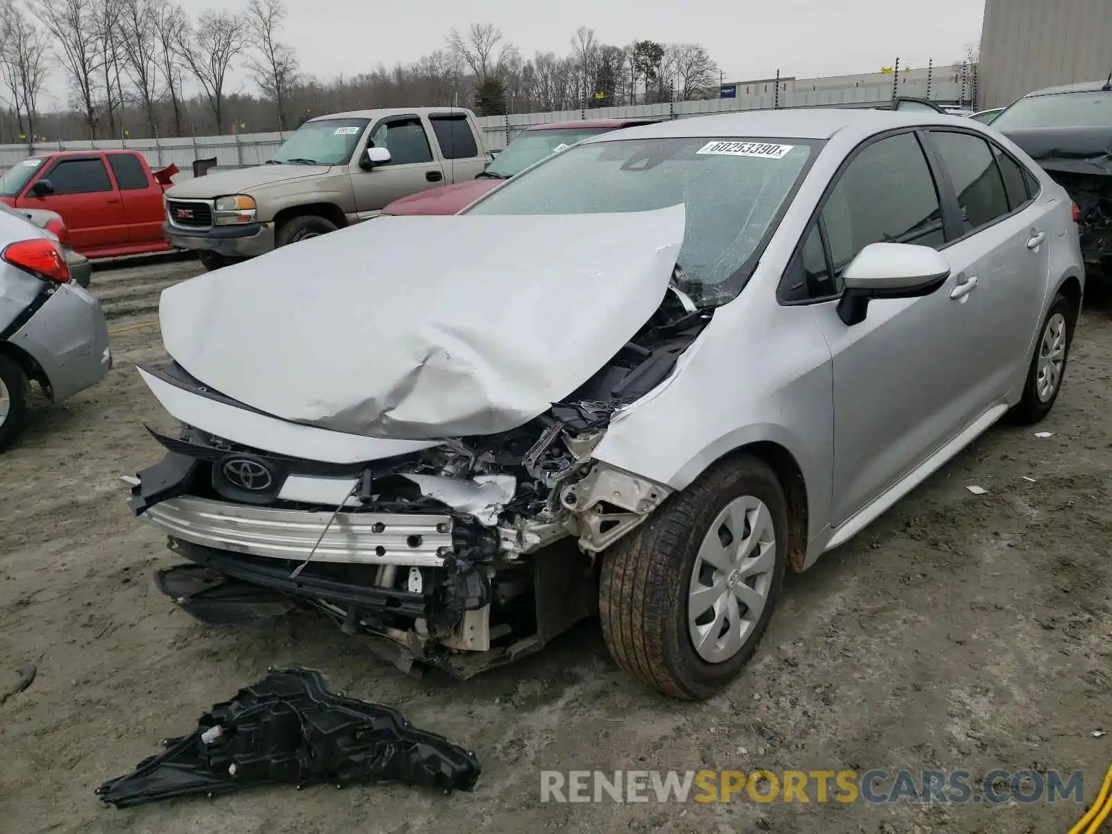 2 Photograph of a damaged car JTDDPRAE7LJ058570 TOYOTA COROLLA 2020