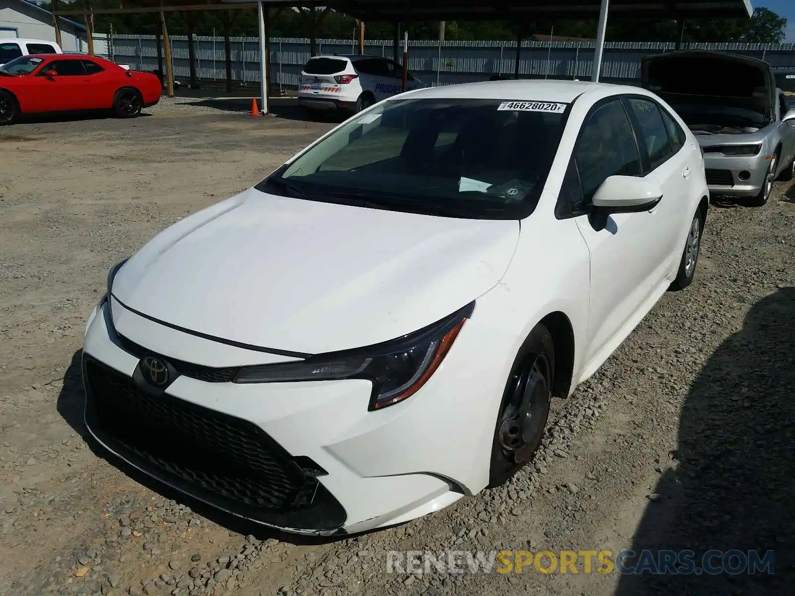 2 Photograph of a damaged car JTDDPRAE7LJ060190 TOYOTA COROLLA 2020