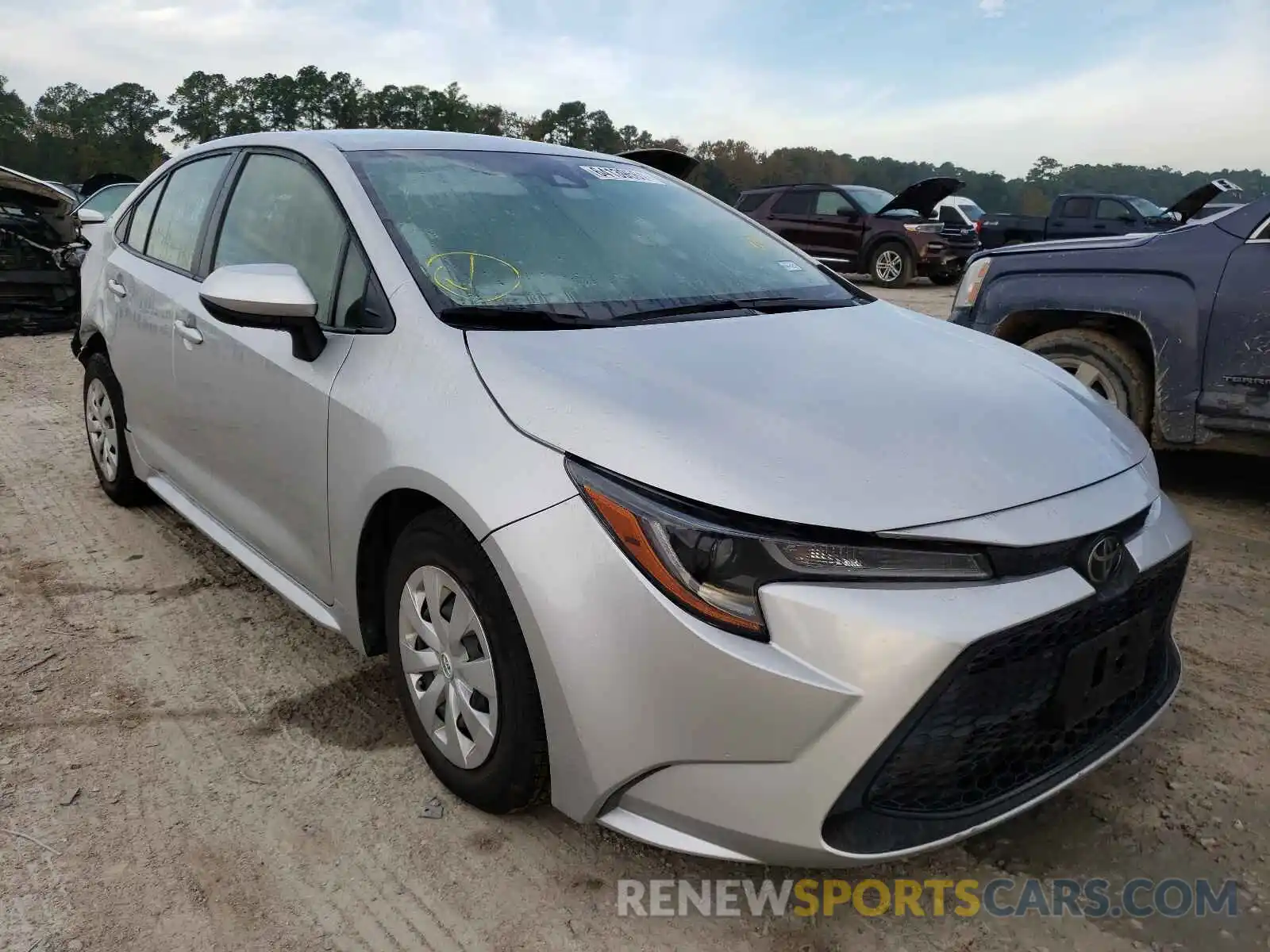 1 Photograph of a damaged car JTDDPRAE7LJ061775 TOYOTA COROLLA 2020