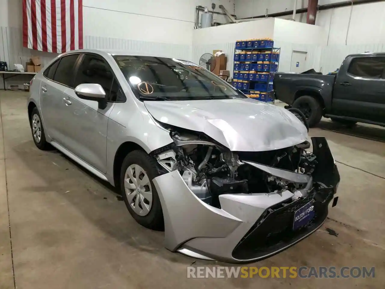 1 Photograph of a damaged car JTDDPRAE7LJ062179 TOYOTA COROLLA 2020