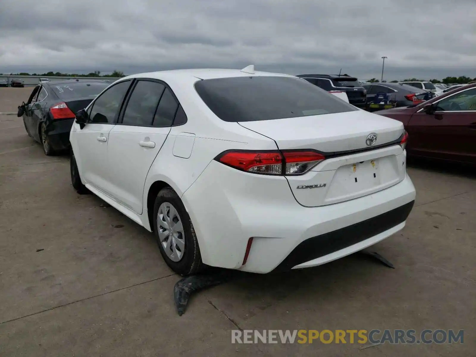 3 Photograph of a damaged car JTDDPRAE7LJ075577 TOYOTA COROLLA 2020