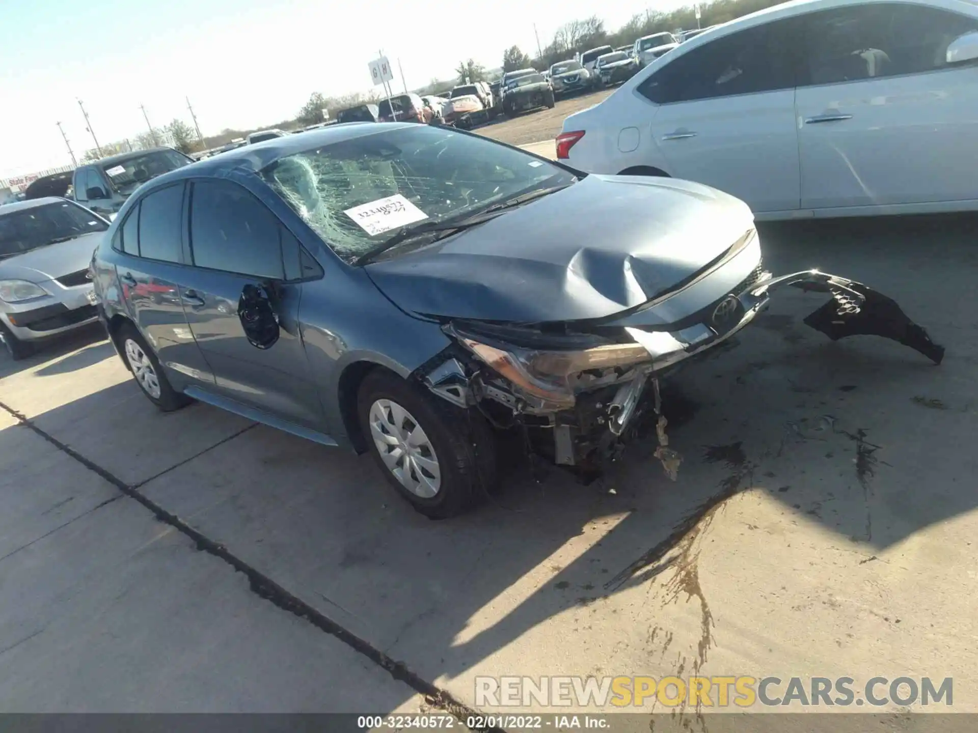 1 Photograph of a damaged car JTDDPRAE7LJ102311 TOYOTA COROLLA 2020