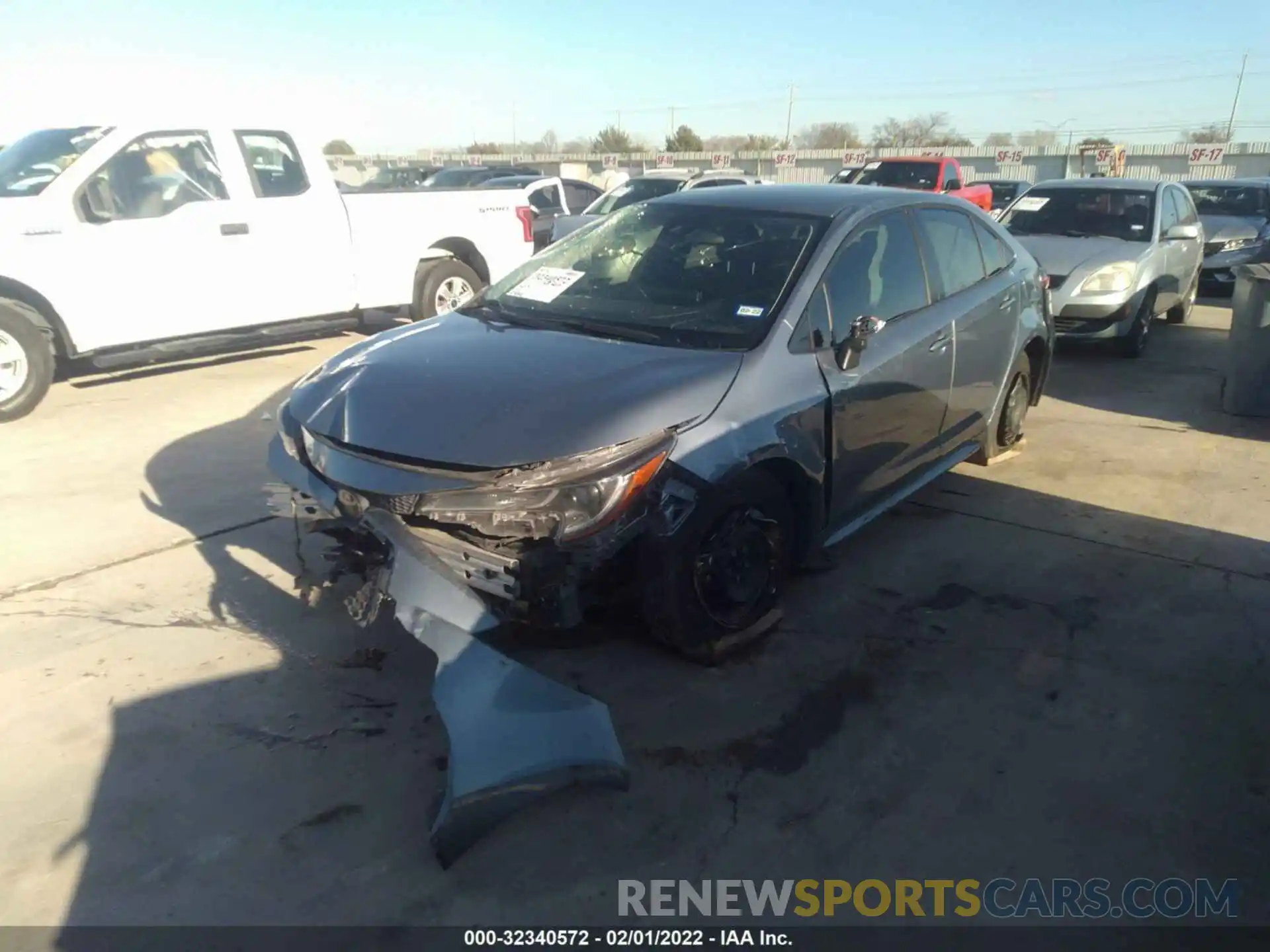 2 Photograph of a damaged car JTDDPRAE7LJ102311 TOYOTA COROLLA 2020