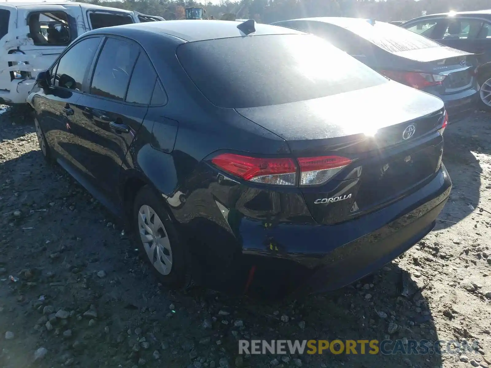 3 Photograph of a damaged car JTDDPRAE8LJ001553 TOYOTA COROLLA 2020