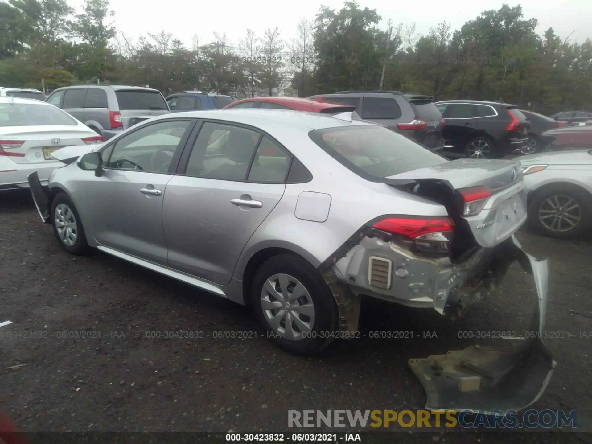 3 Photograph of a damaged car JTDDPRAE8LJ002783 TOYOTA COROLLA 2020