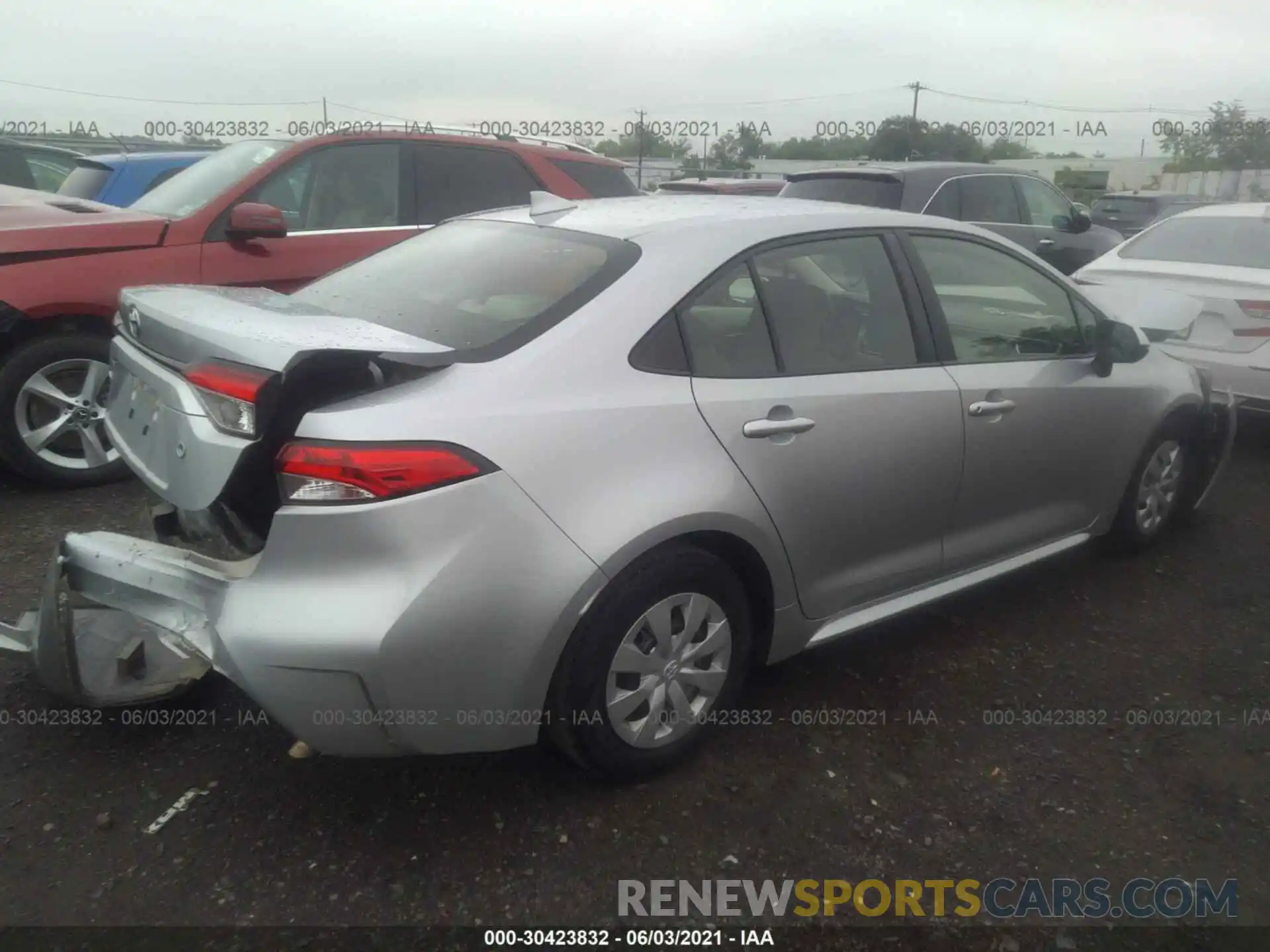 4 Photograph of a damaged car JTDDPRAE8LJ002783 TOYOTA COROLLA 2020