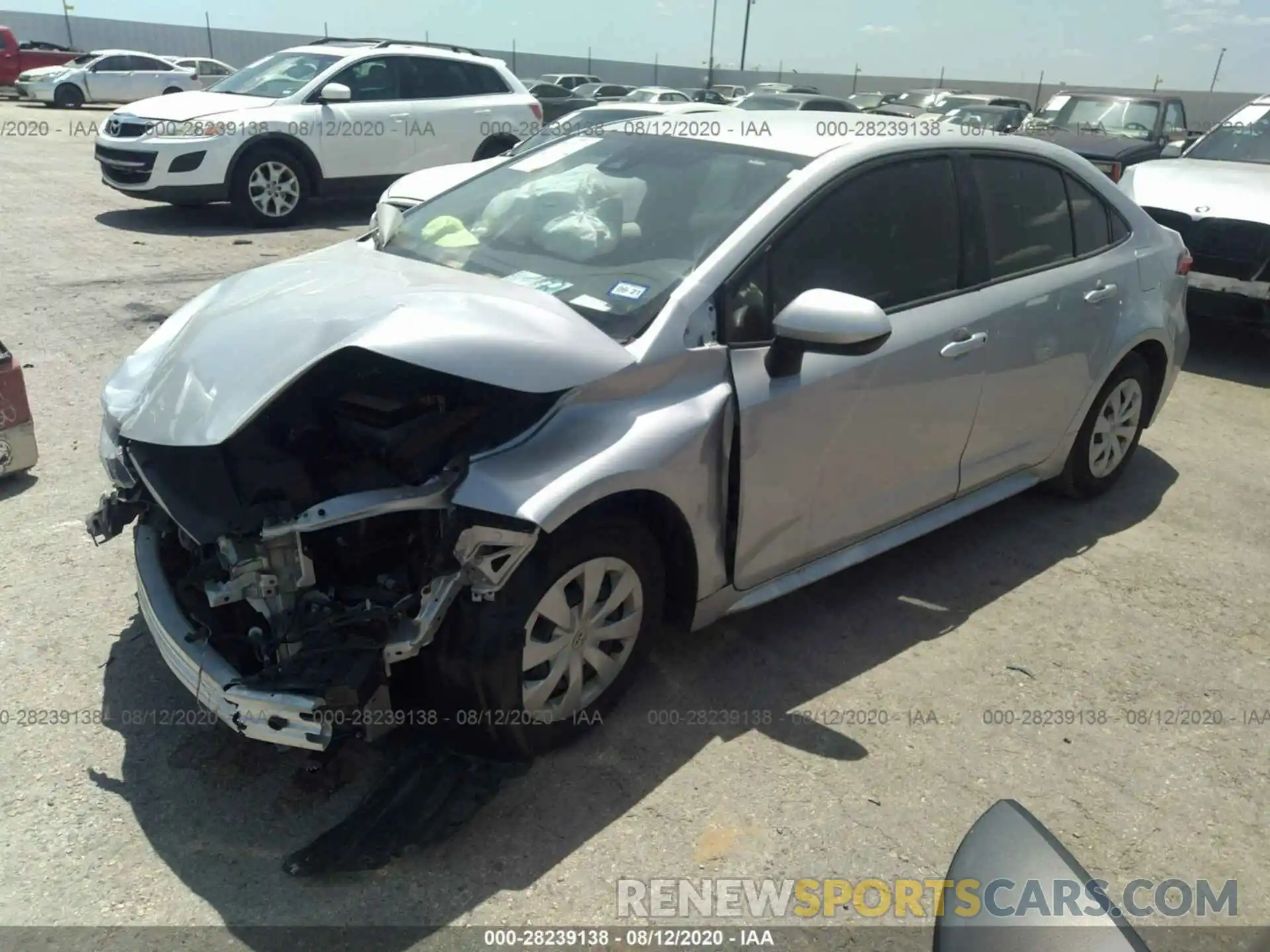 2 Photograph of a damaged car JTDDPRAE8LJ004453 TOYOTA COROLLA 2020