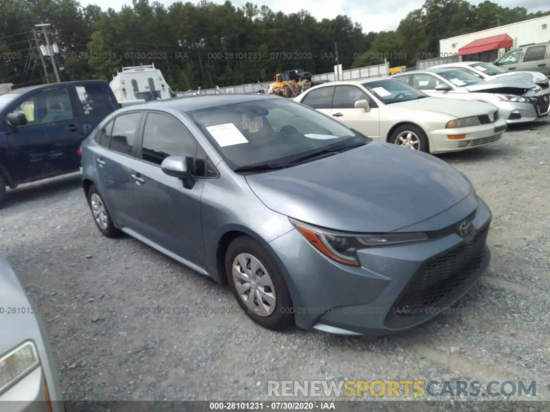 1 Photograph of a damaged car JTDDPRAE8LJ007627 TOYOTA COROLLA 2020