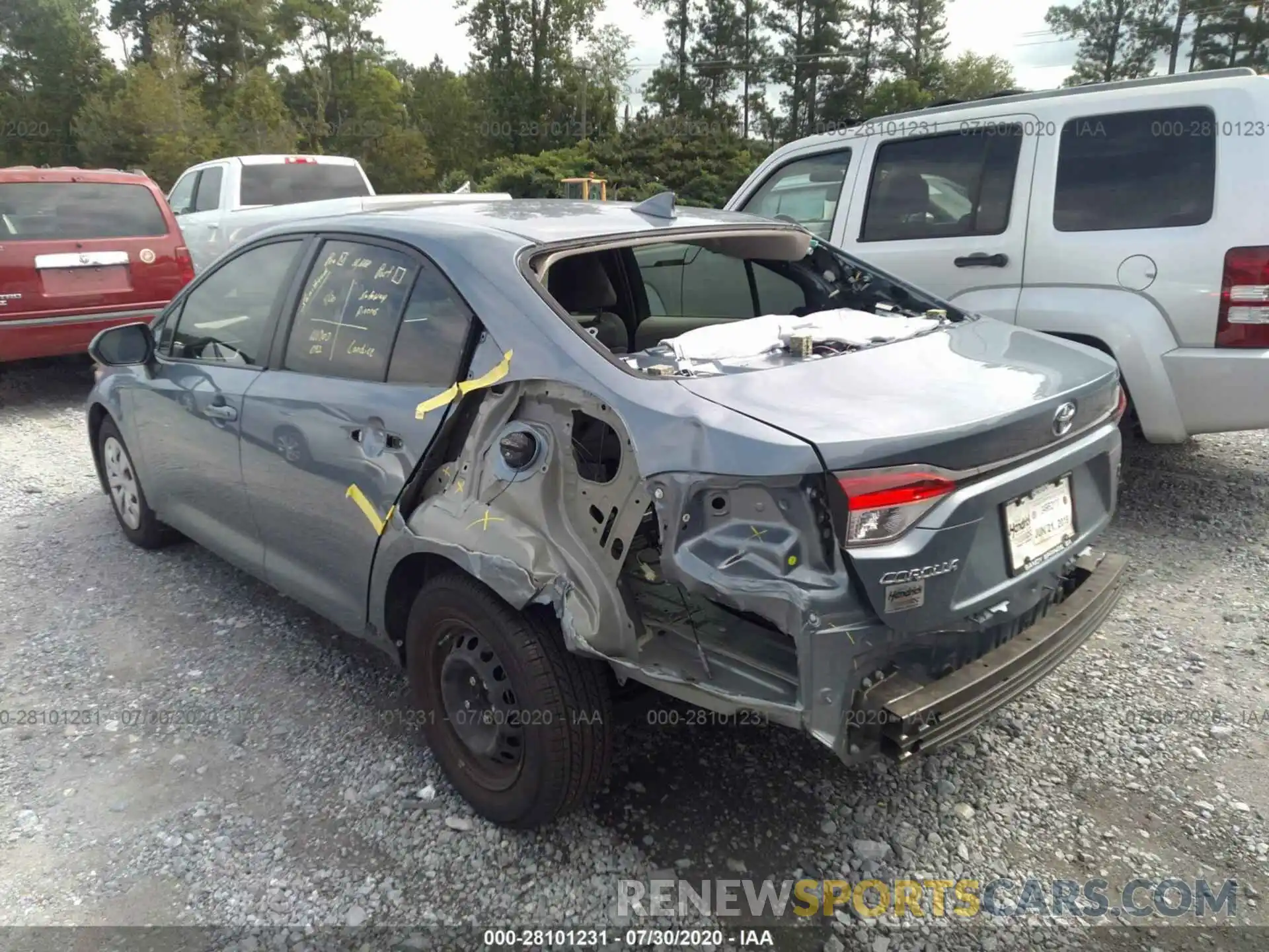 6 Photograph of a damaged car JTDDPRAE8LJ007627 TOYOTA COROLLA 2020