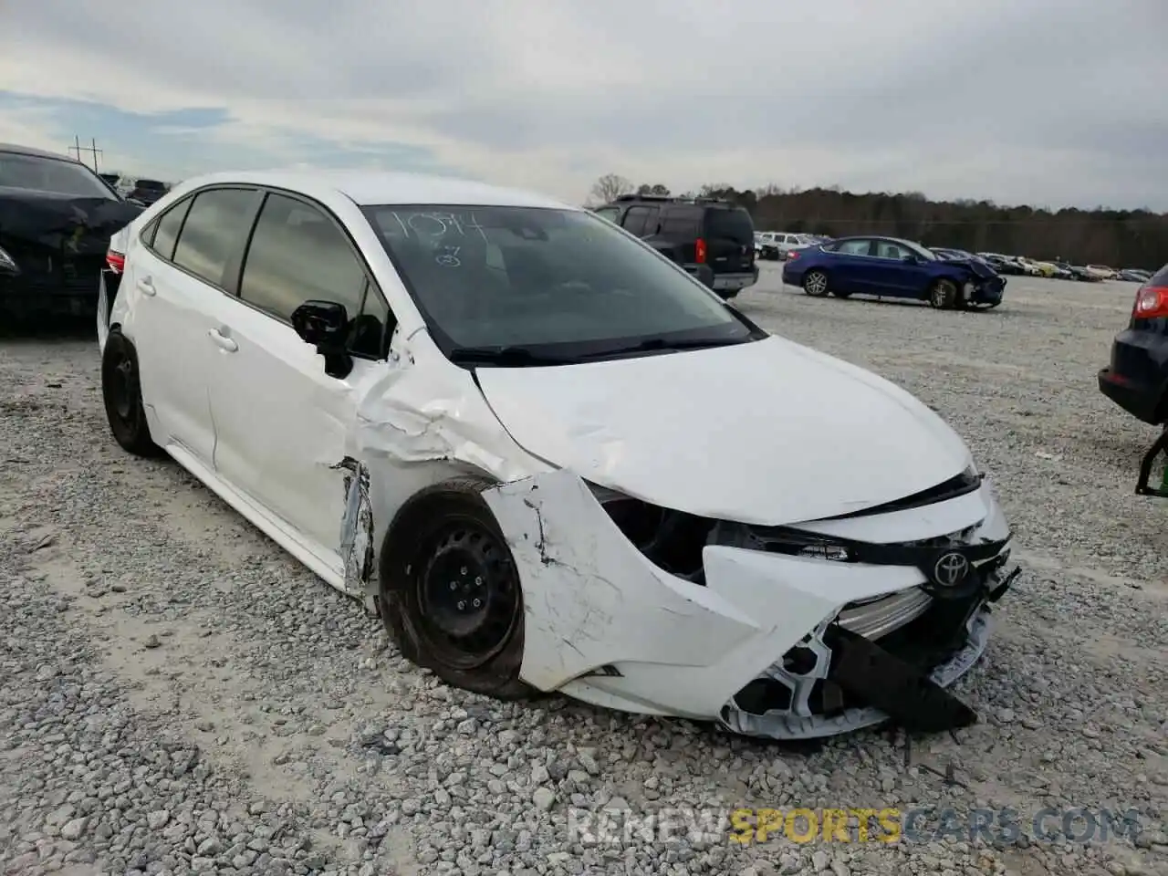 1 Photograph of a damaged car JTDDPRAE8LJ011094 TOYOTA COROLLA 2020