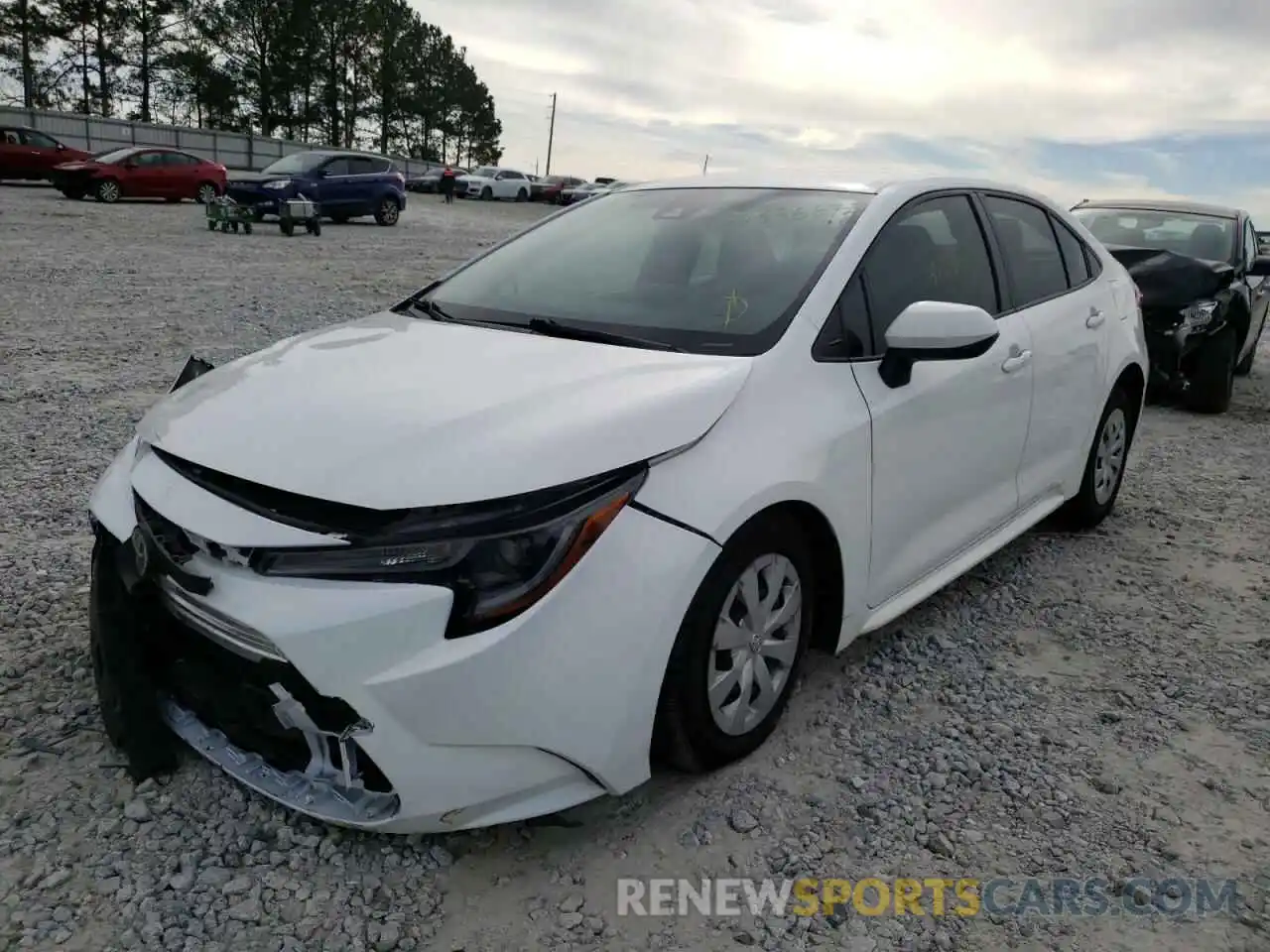 2 Photograph of a damaged car JTDDPRAE8LJ011094 TOYOTA COROLLA 2020