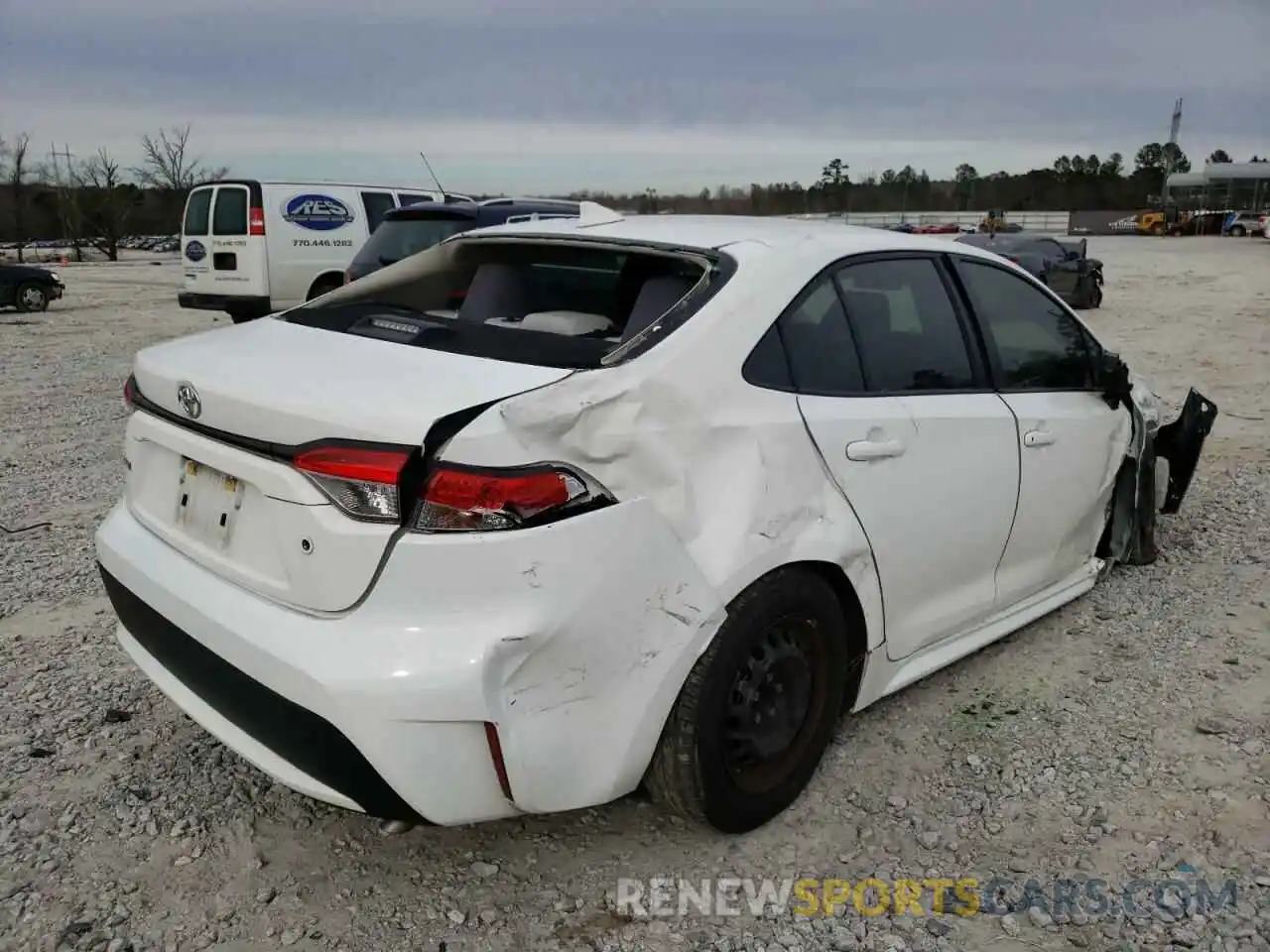 4 Photograph of a damaged car JTDDPRAE8LJ011094 TOYOTA COROLLA 2020