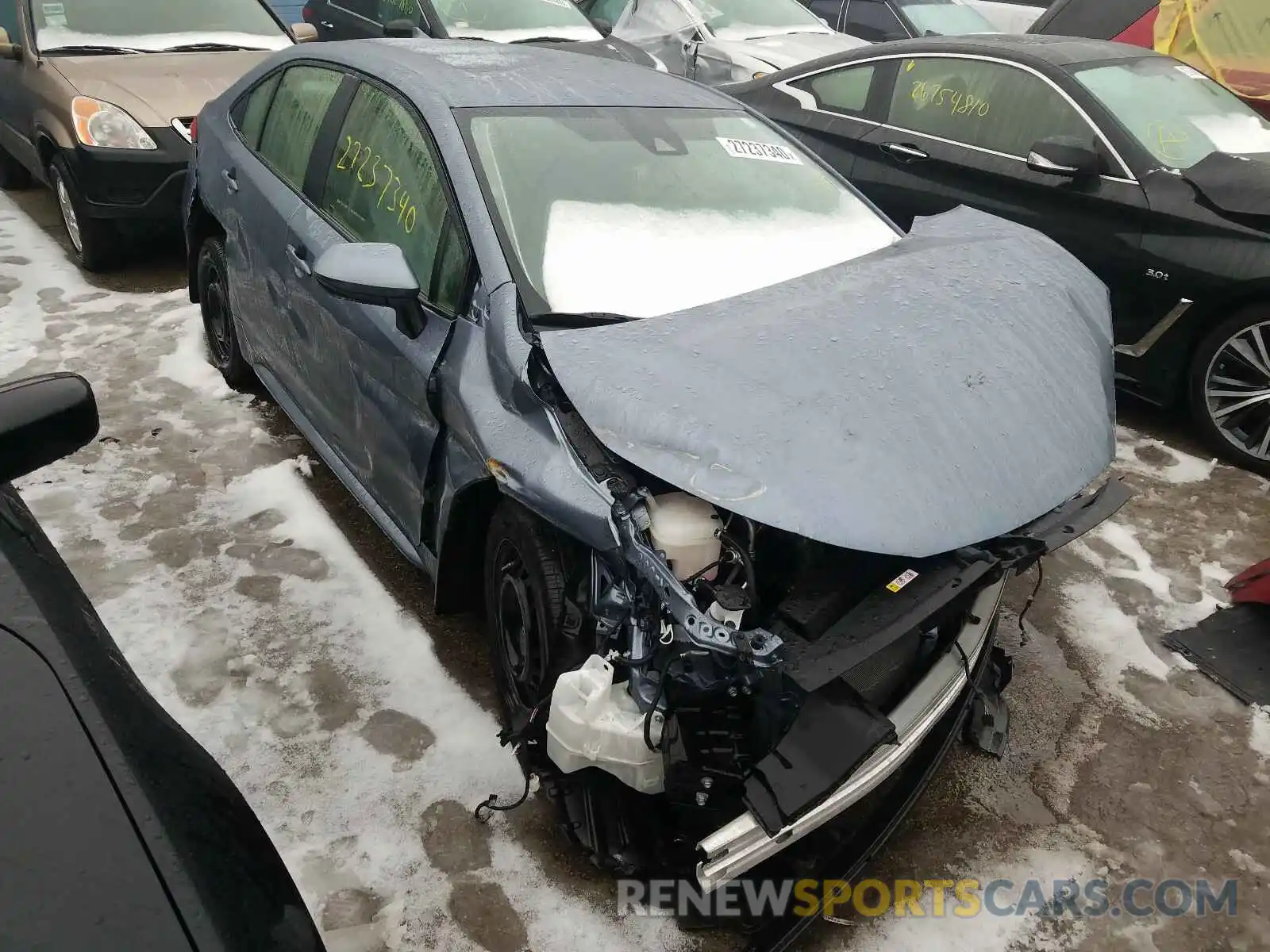 1 Photograph of a damaged car JTDDPRAE8LJ013184 TOYOTA COROLLA 2020