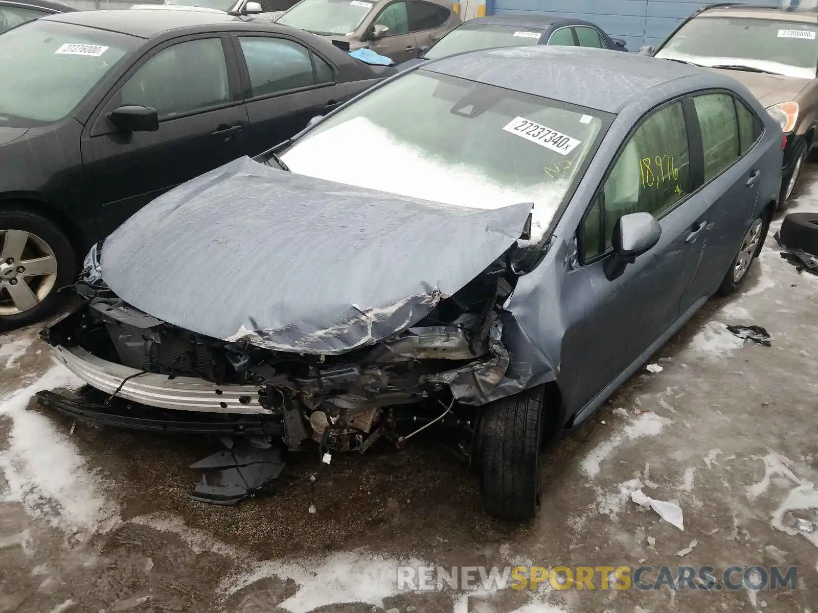 2 Photograph of a damaged car JTDDPRAE8LJ013184 TOYOTA COROLLA 2020