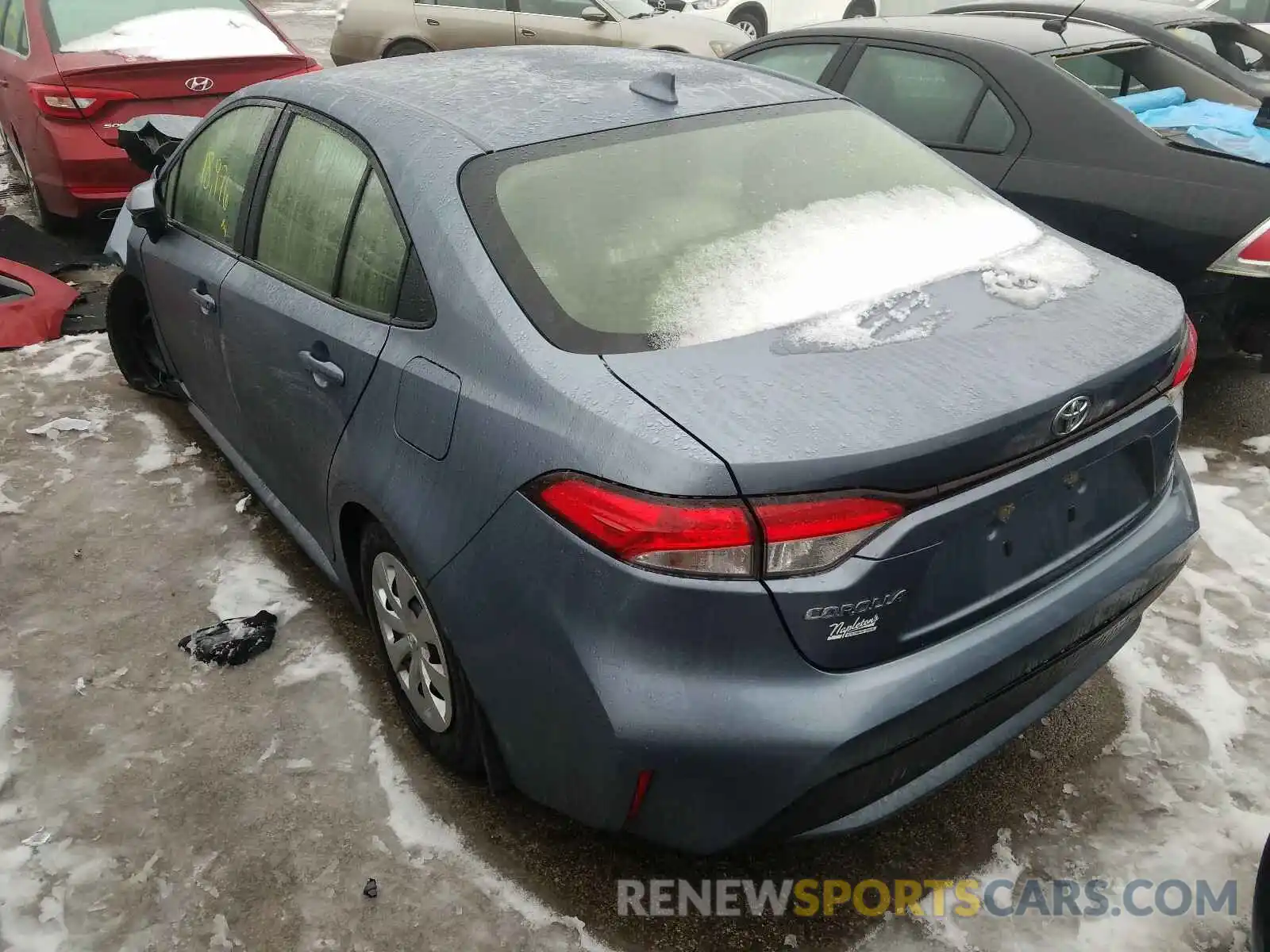 3 Photograph of a damaged car JTDDPRAE8LJ013184 TOYOTA COROLLA 2020