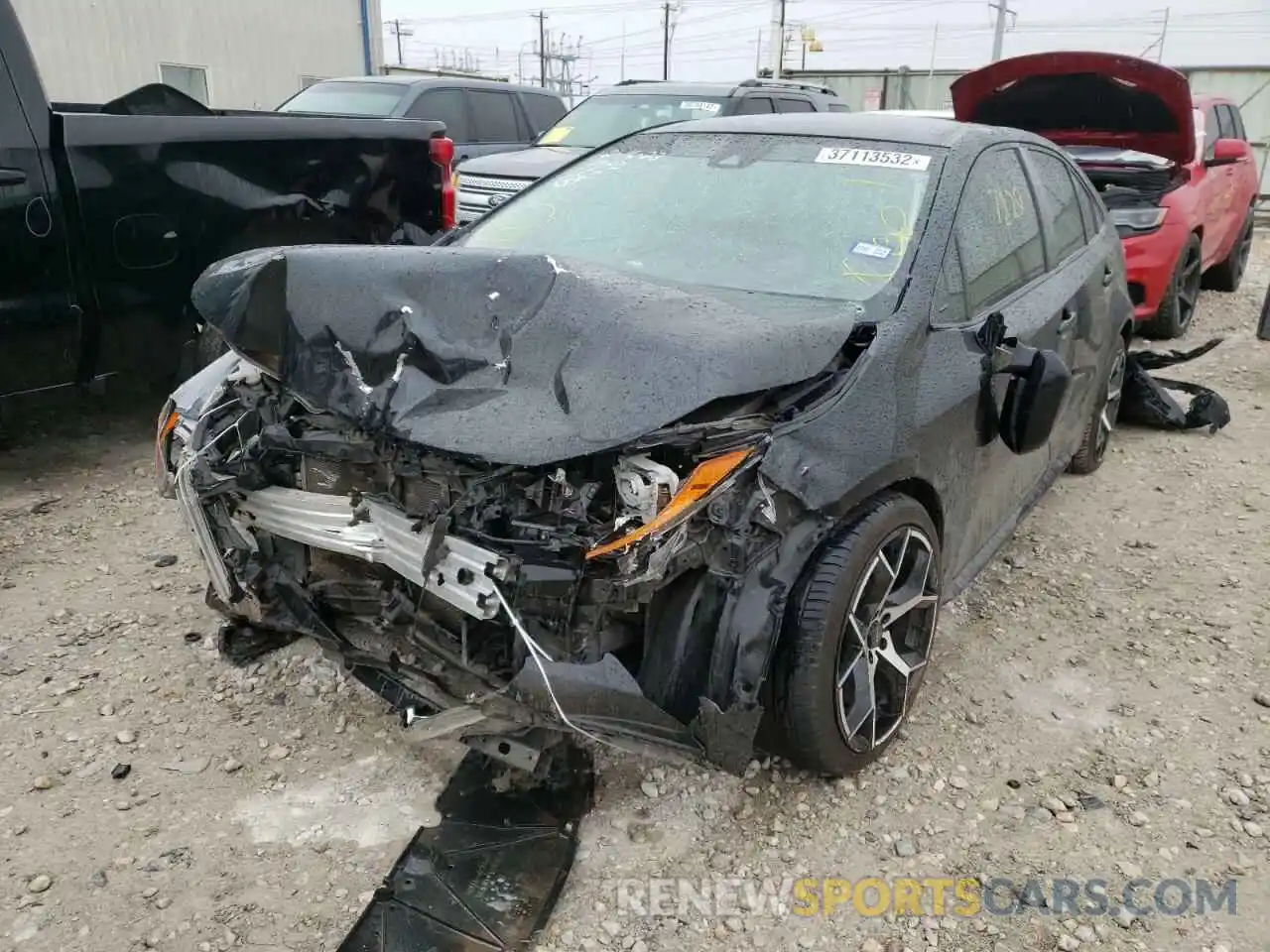 2 Photograph of a damaged car JTDDPRAE8LJ016733 TOYOTA COROLLA 2020