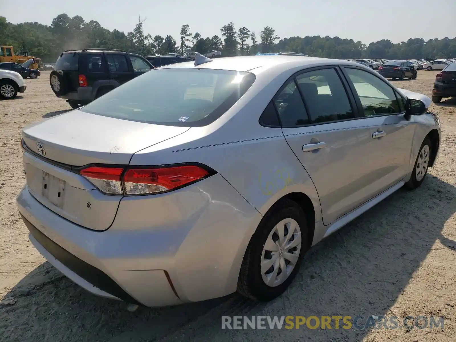 4 Photograph of a damaged car JTDDPRAE8LJ034035 TOYOTA COROLLA 2020