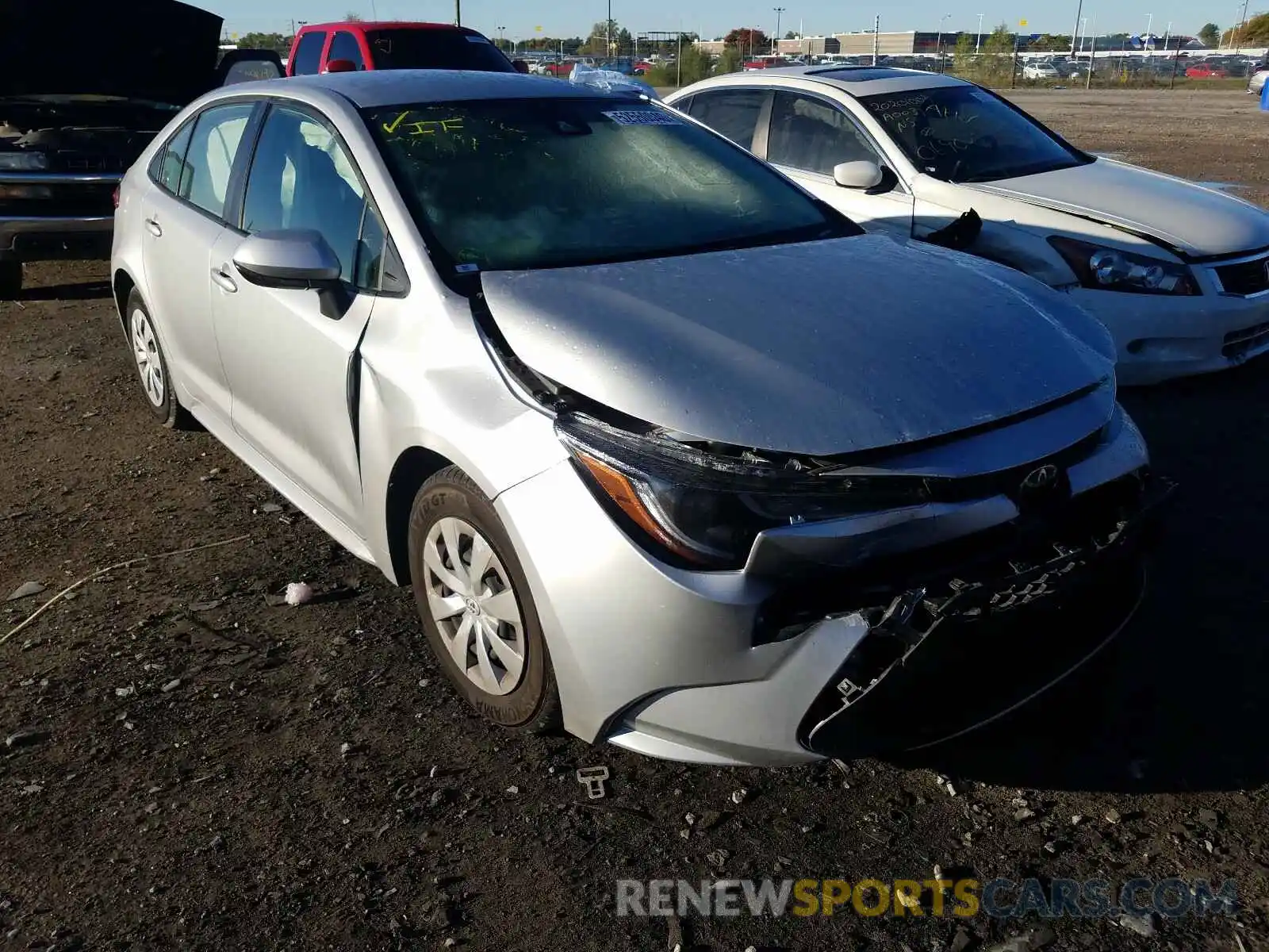 1 Photograph of a damaged car JTDDPRAE8LJ067486 TOYOTA COROLLA 2020