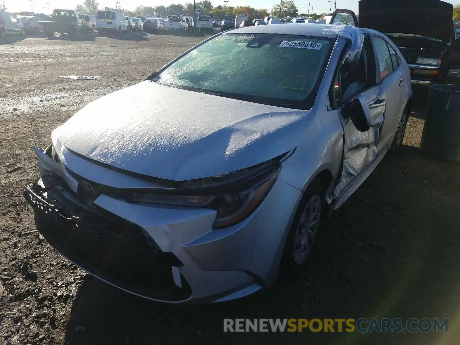 2 Photograph of a damaged car JTDDPRAE8LJ067486 TOYOTA COROLLA 2020