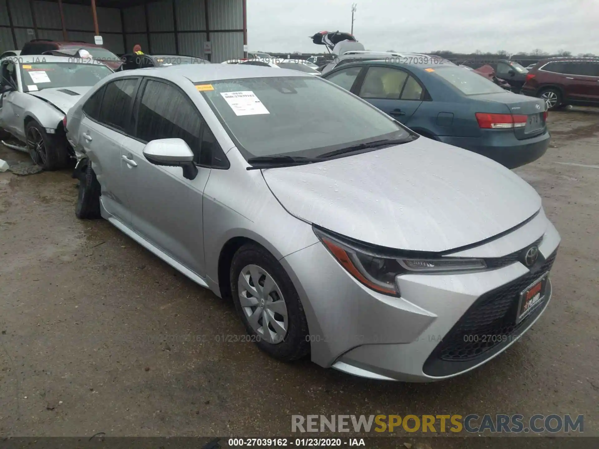 1 Photograph of a damaged car JTDDPRAE8LJ075524 TOYOTA COROLLA 2020