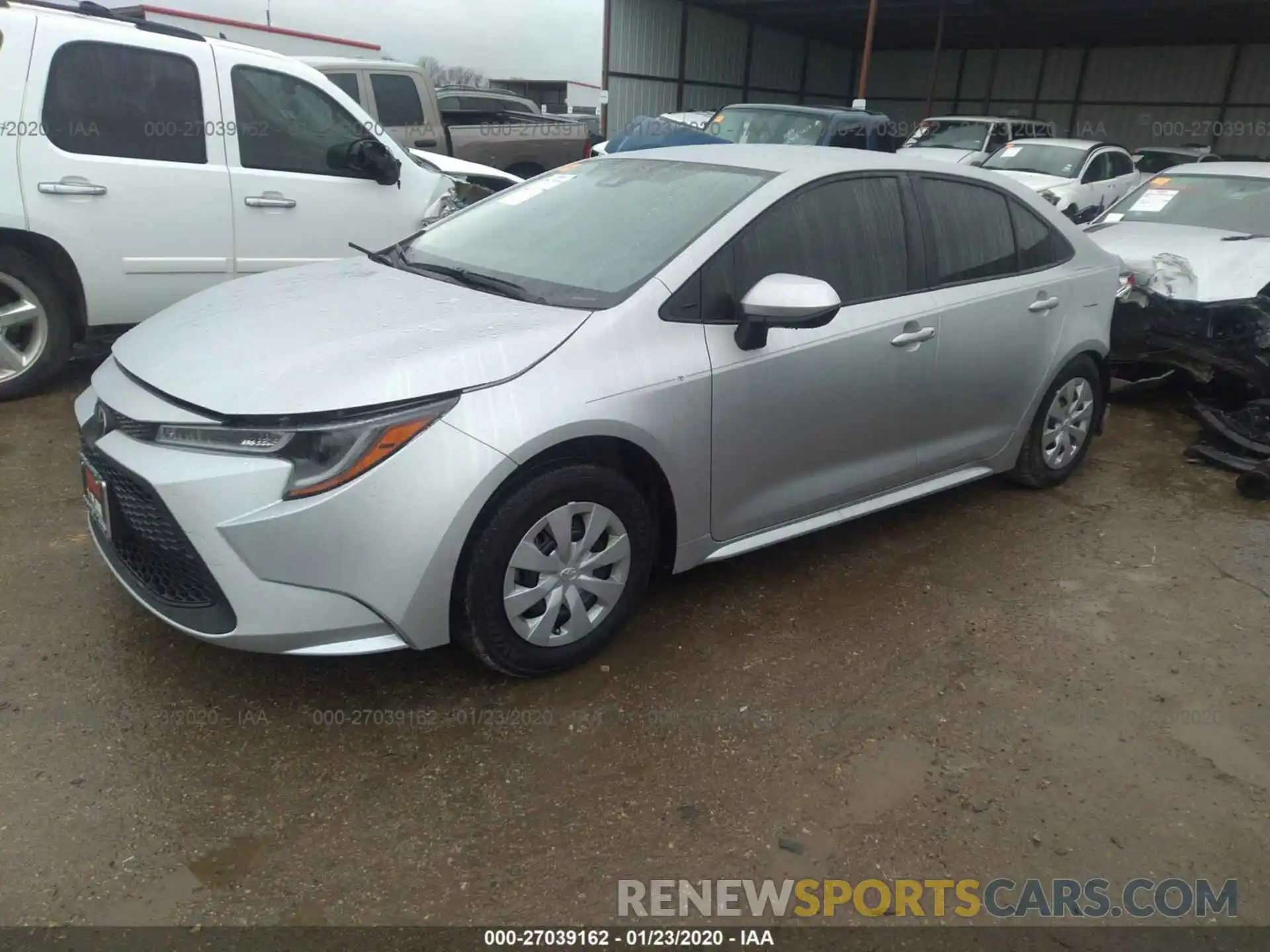 2 Photograph of a damaged car JTDDPRAE8LJ075524 TOYOTA COROLLA 2020