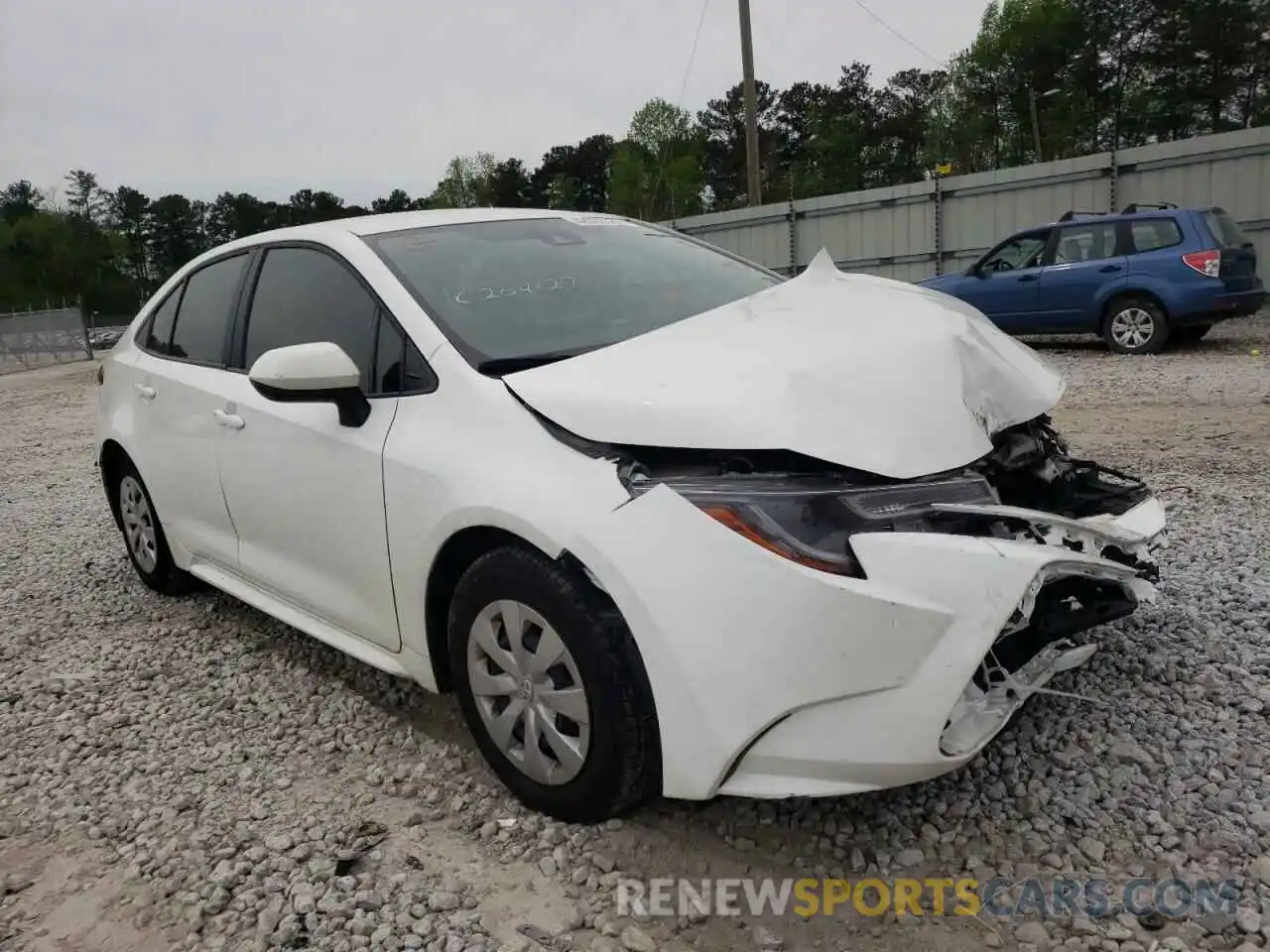 1 Photograph of a damaged car JTDDPRAE8LJ080769 TOYOTA COROLLA 2020