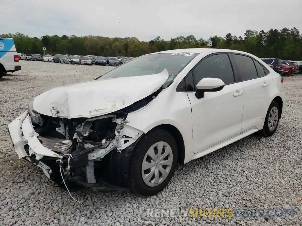 2 Photograph of a damaged car JTDDPRAE8LJ080769 TOYOTA COROLLA 2020