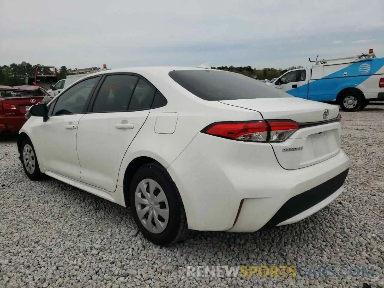 3 Photograph of a damaged car JTDDPRAE8LJ080769 TOYOTA COROLLA 2020