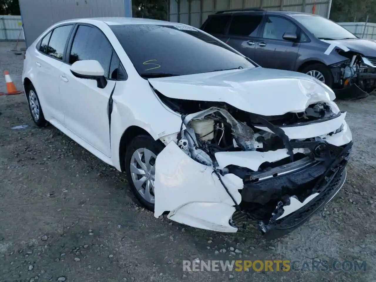 1 Photograph of a damaged car JTDDPRAE8LJ081209 TOYOTA COROLLA 2020