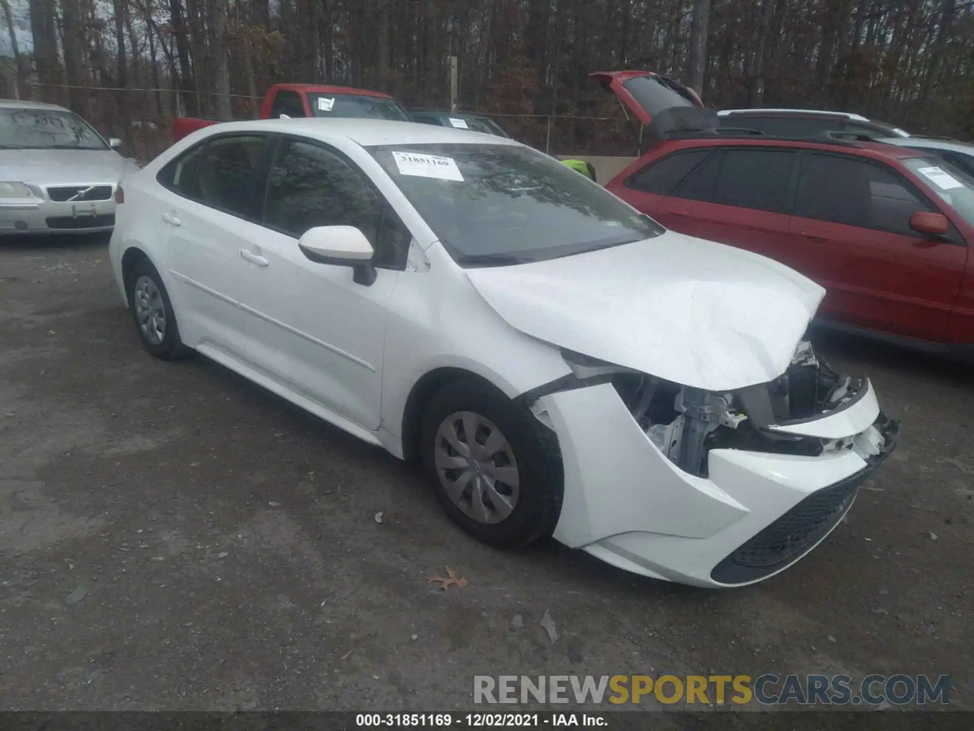 1 Photograph of a damaged car JTDDPRAE8LJ082103 TOYOTA COROLLA 2020