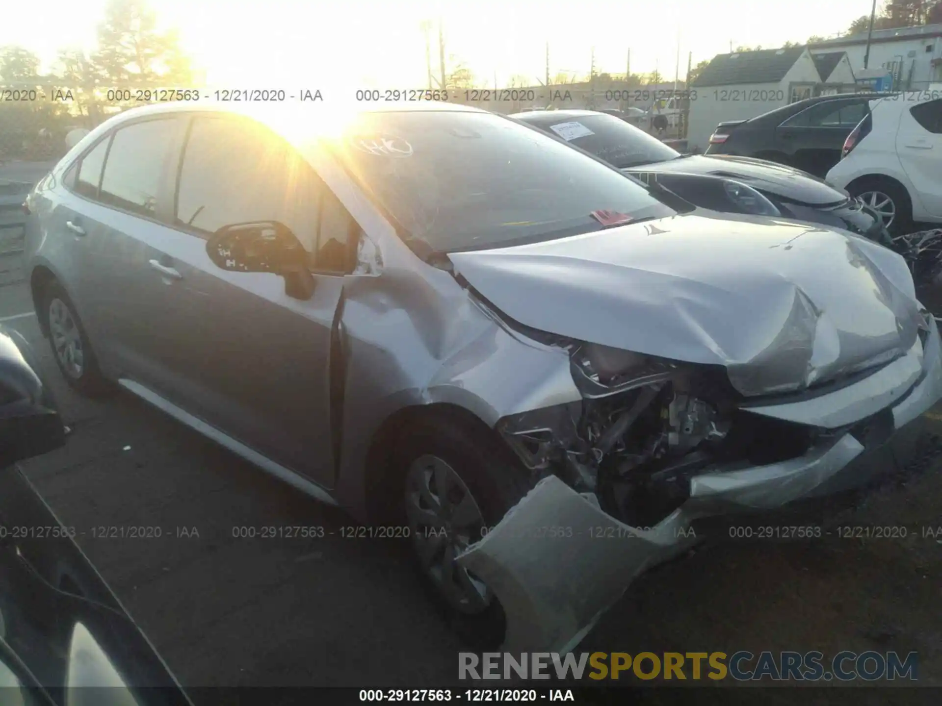 1 Photograph of a damaged car JTDDPRAE8LJ082148 TOYOTA COROLLA 2020