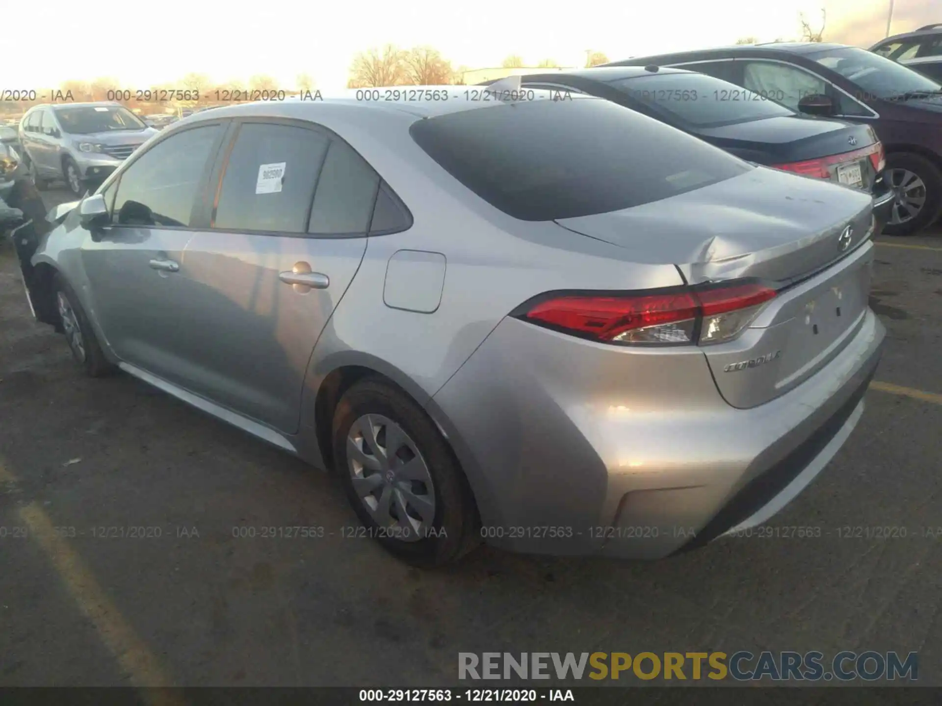 3 Photograph of a damaged car JTDDPRAE8LJ082148 TOYOTA COROLLA 2020