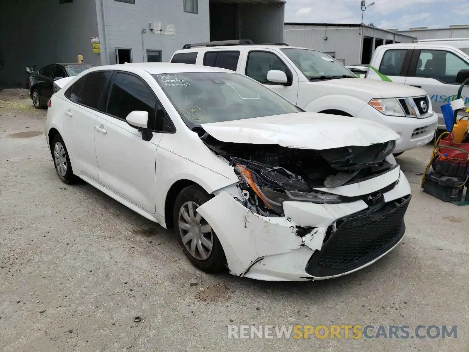 1 Photograph of a damaged car JTDDPRAE9LJ003599 TOYOTA COROLLA 2020