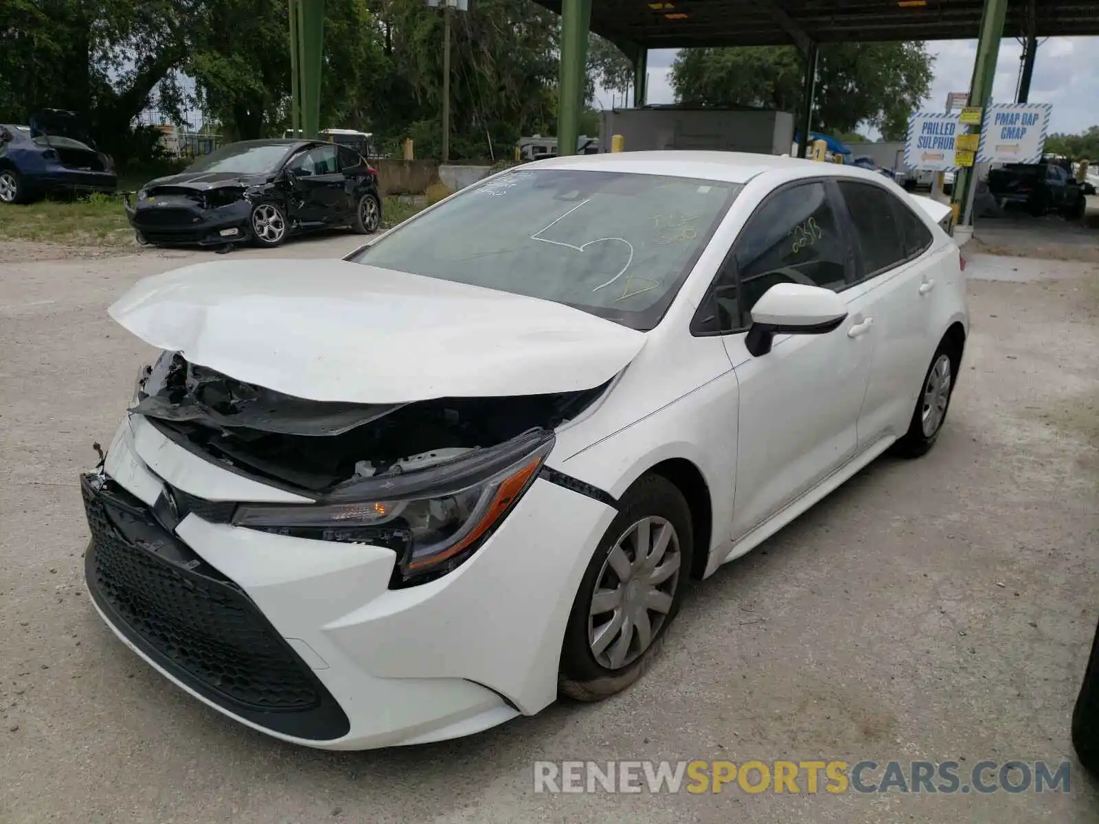 2 Photograph of a damaged car JTDDPRAE9LJ003599 TOYOTA COROLLA 2020