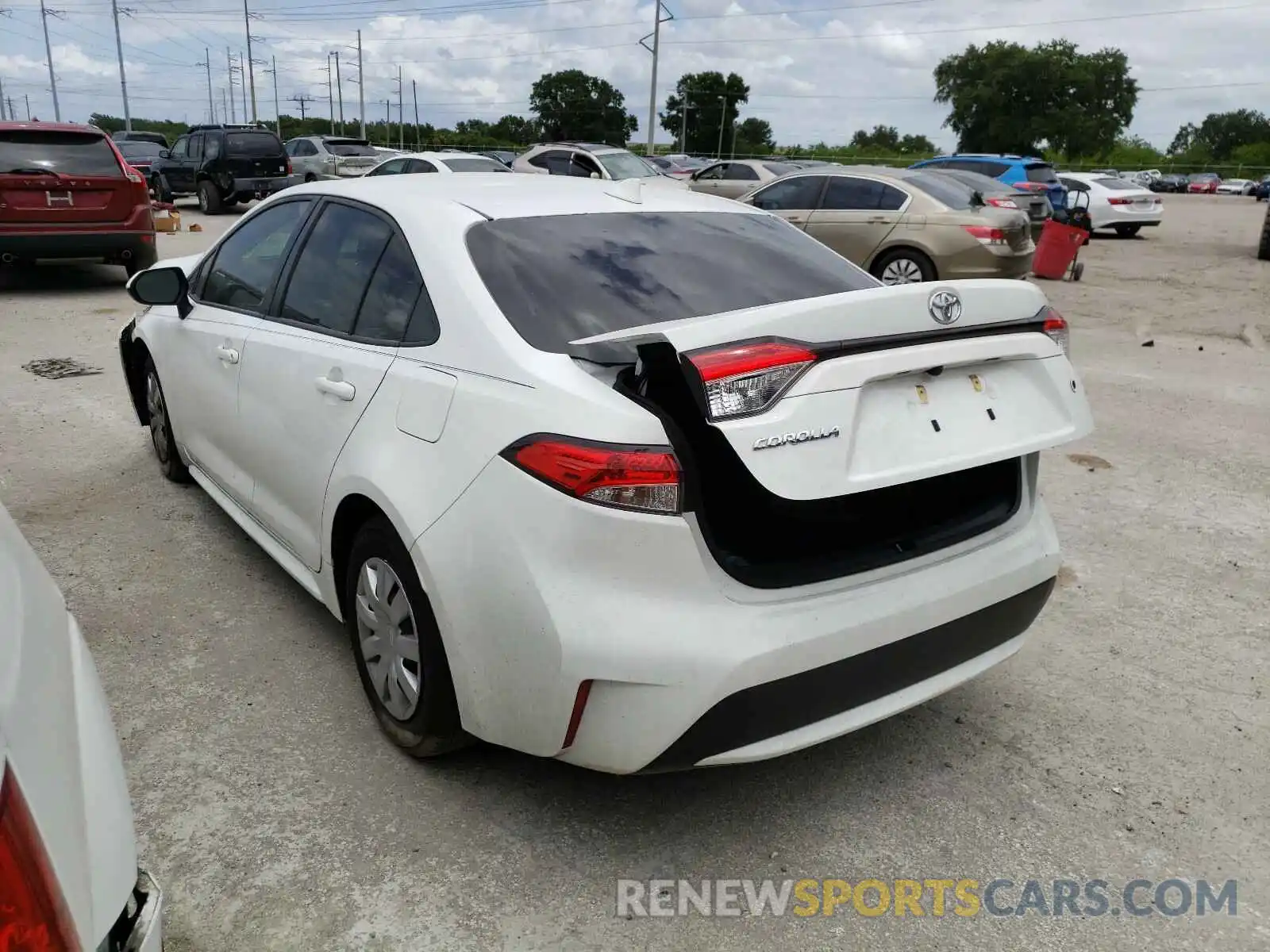 3 Photograph of a damaged car JTDDPRAE9LJ003599 TOYOTA COROLLA 2020