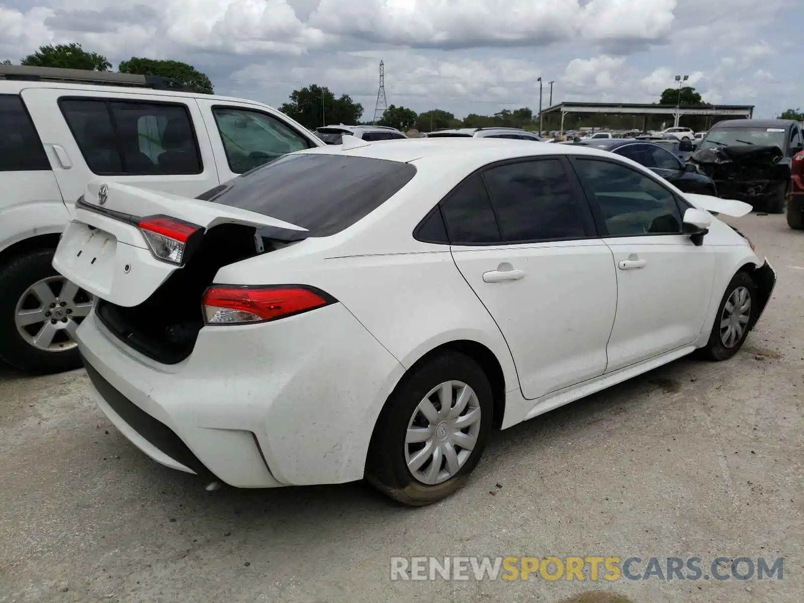 4 Photograph of a damaged car JTDDPRAE9LJ003599 TOYOTA COROLLA 2020