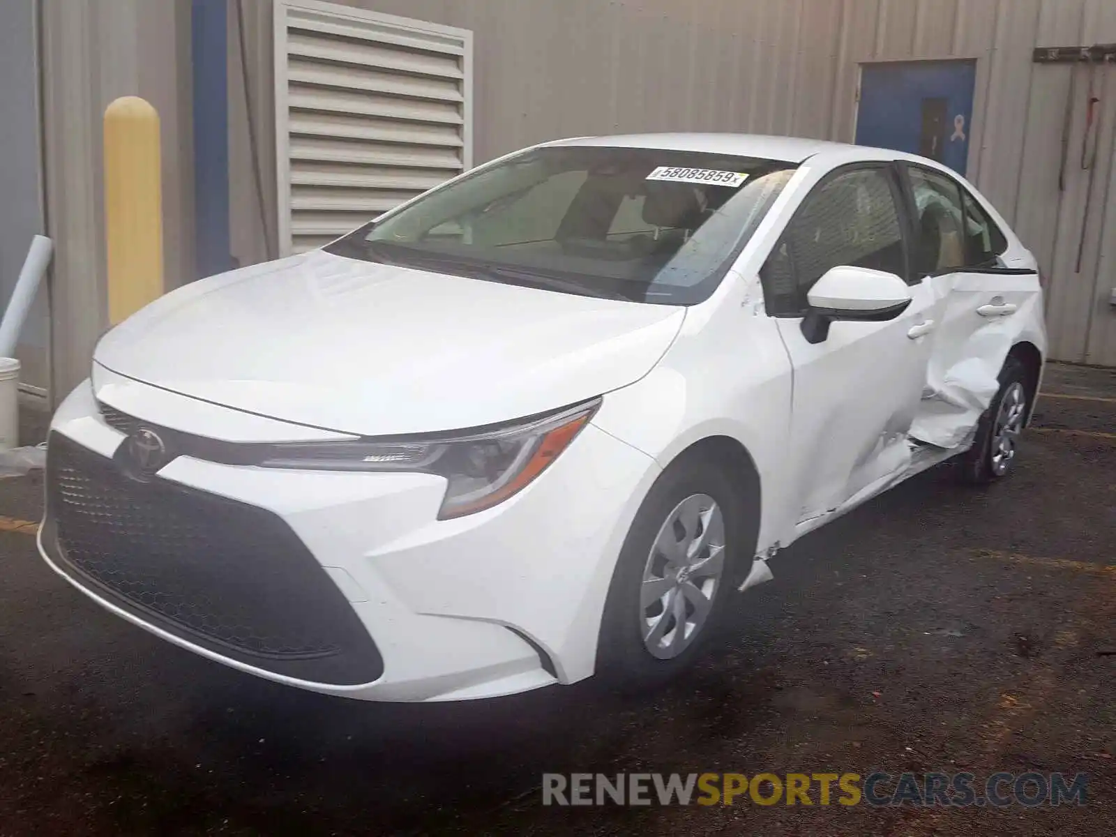 2 Photograph of a damaged car JTDDPRAE9LJ011590 TOYOTA COROLLA 2020