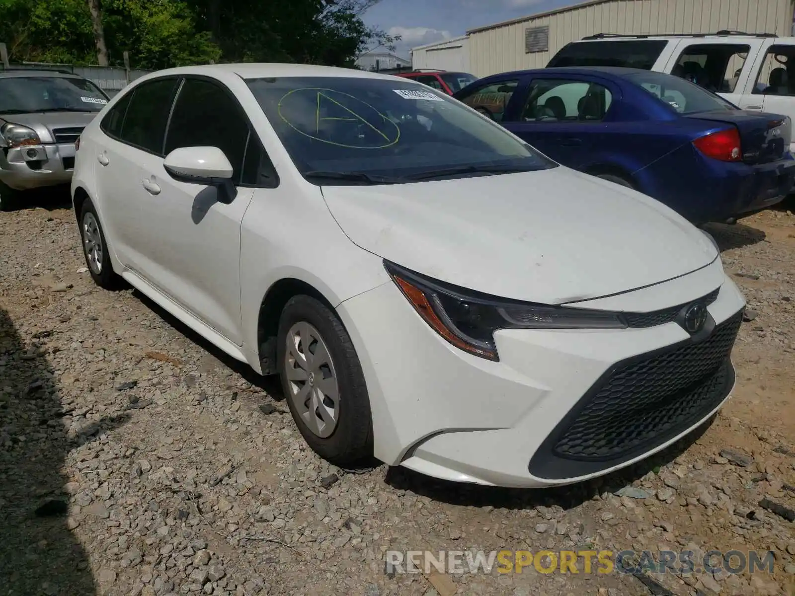 1 Photograph of a damaged car JTDDPRAE9LJ015641 TOYOTA COROLLA 2020