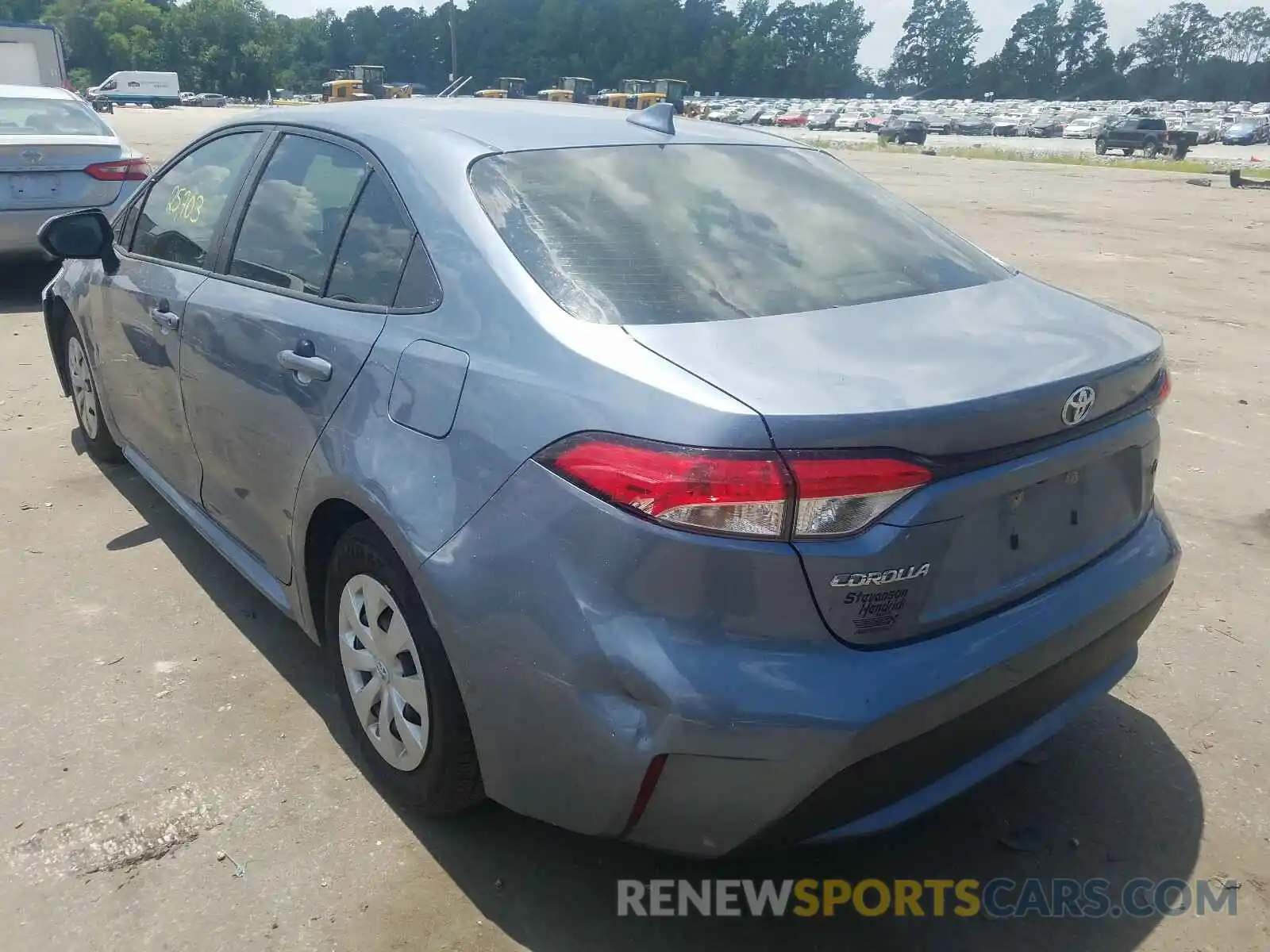 3 Photograph of a damaged car JTDDPRAE9LJ016157 TOYOTA COROLLA 2020