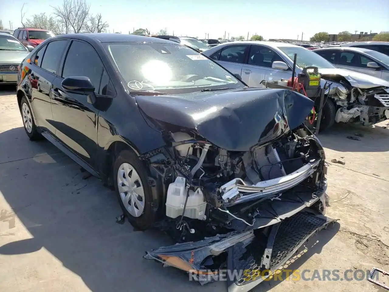 1 Photograph of a damaged car JTDDPRAE9LJ021679 TOYOTA COROLLA 2020