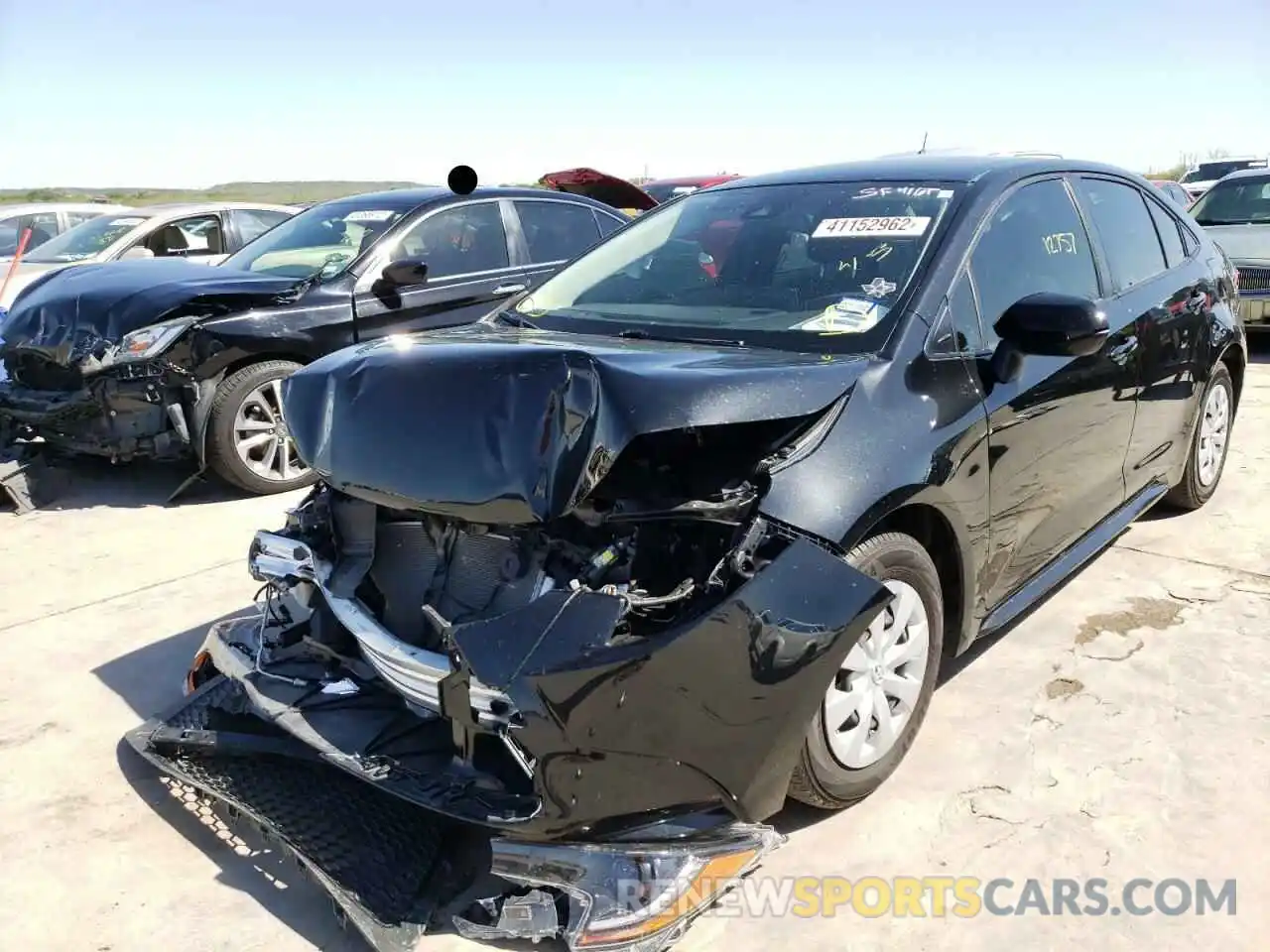 2 Photograph of a damaged car JTDDPRAE9LJ021679 TOYOTA COROLLA 2020