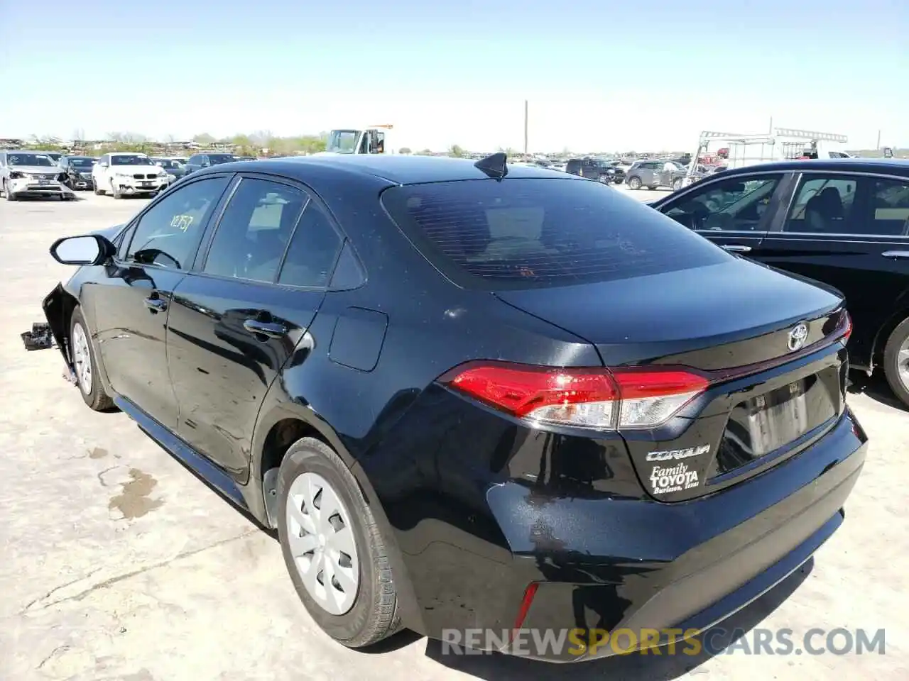 3 Photograph of a damaged car JTDDPRAE9LJ021679 TOYOTA COROLLA 2020