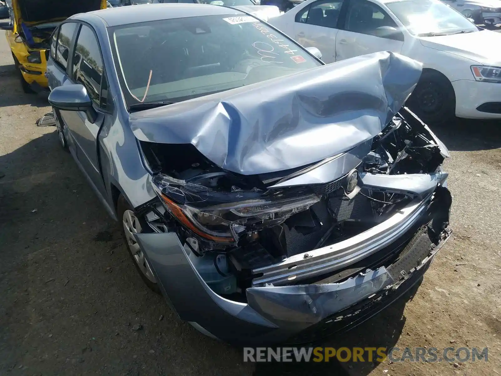 1 Photograph of a damaged car JTDDPRAE9LJ052396 TOYOTA COROLLA 2020