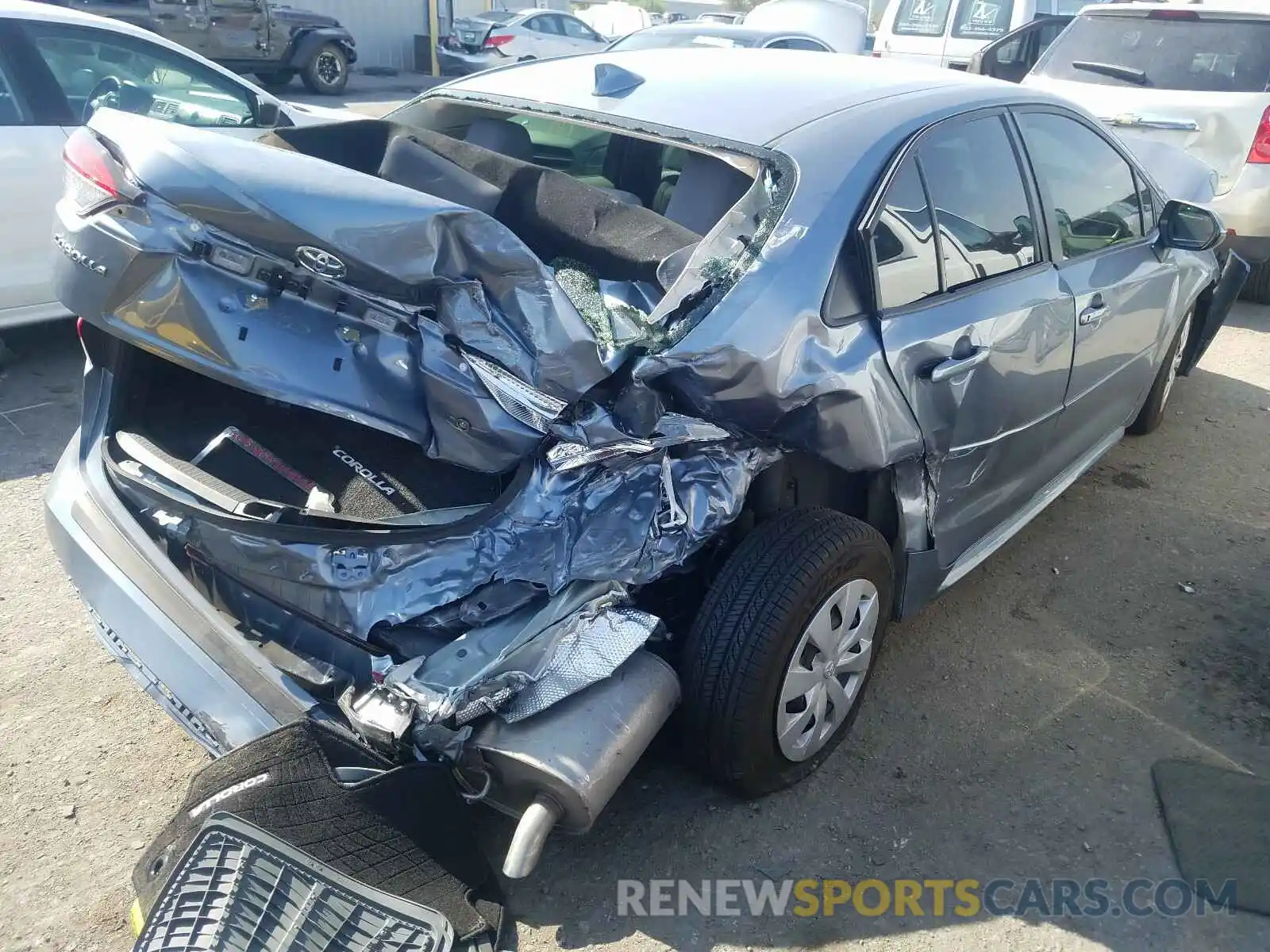 4 Photograph of a damaged car JTDDPRAE9LJ052396 TOYOTA COROLLA 2020