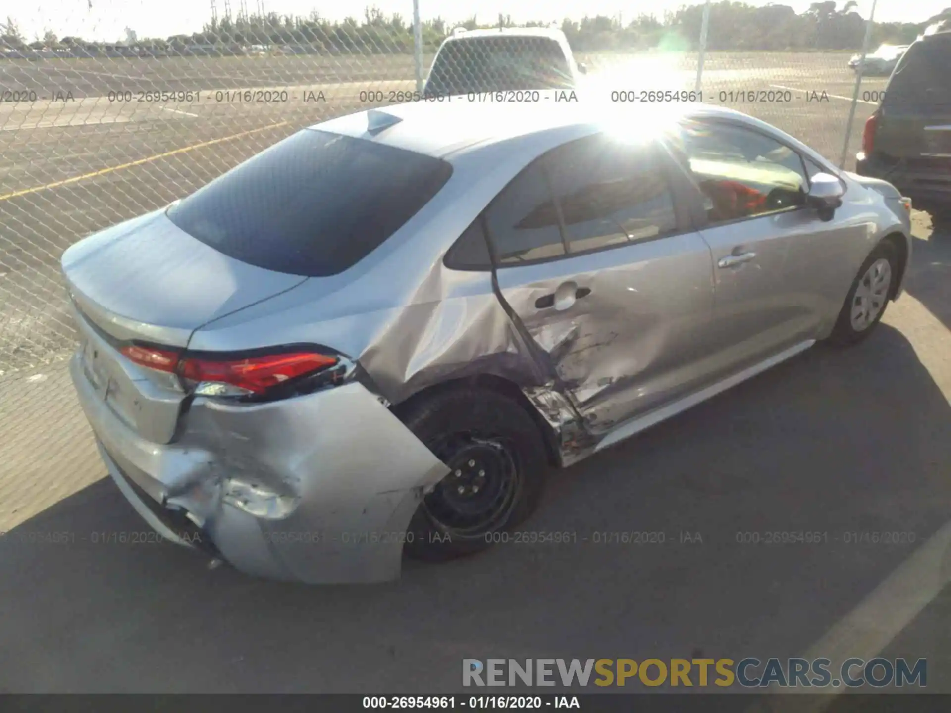 4 Photograph of a damaged car JTDDPRAE9LJ059980 TOYOTA COROLLA 2020