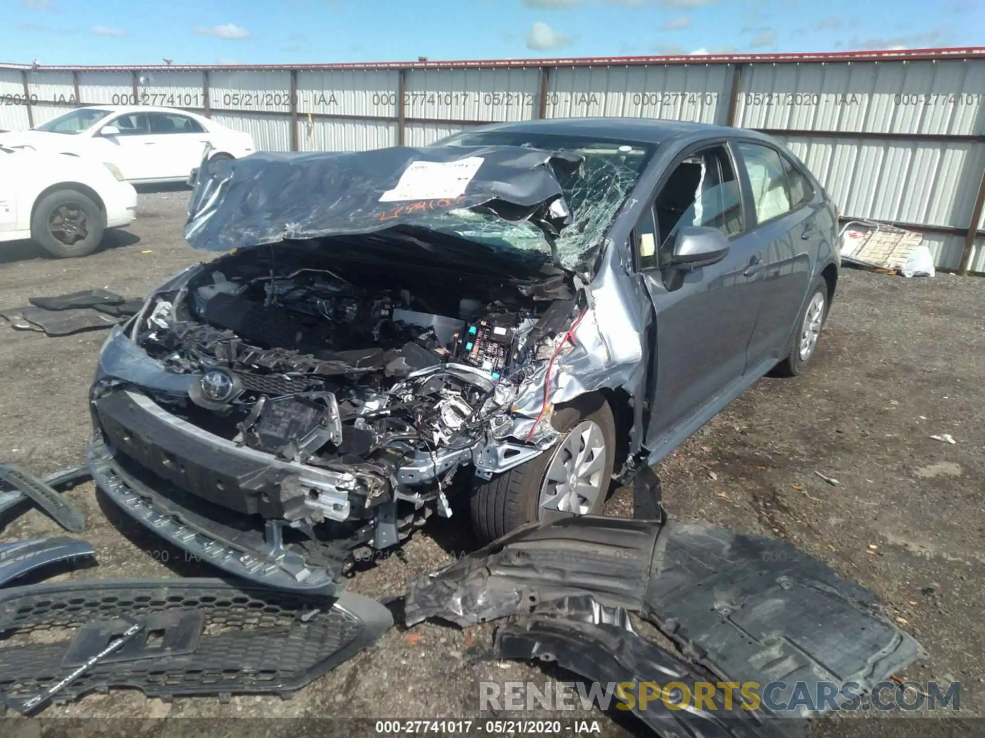 2 Photograph of a damaged car JTDDPRAE9LJ065391 TOYOTA COROLLA 2020