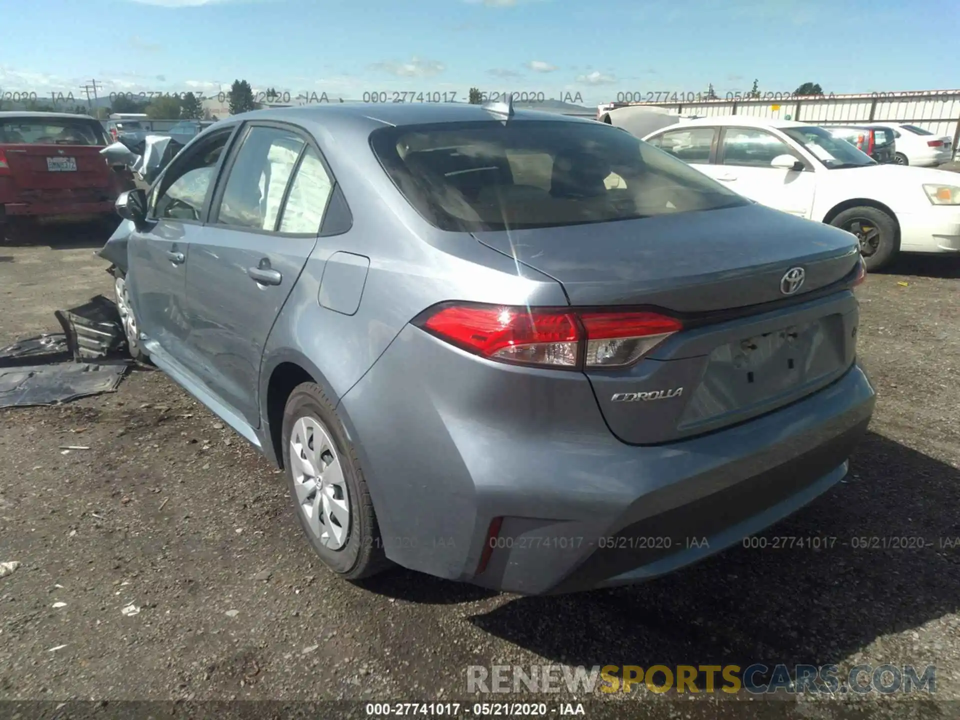 3 Photograph of a damaged car JTDDPRAE9LJ065391 TOYOTA COROLLA 2020