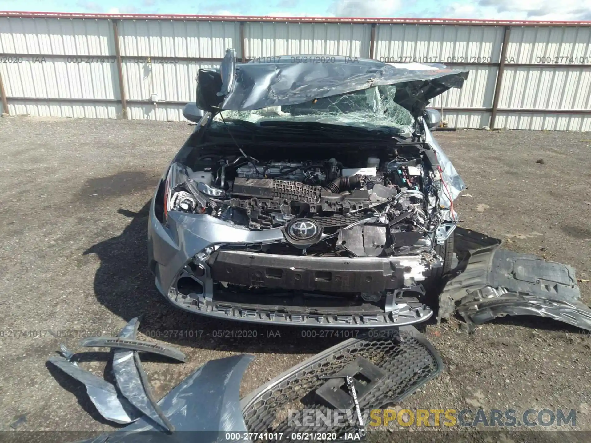 6 Photograph of a damaged car JTDDPRAE9LJ065391 TOYOTA COROLLA 2020