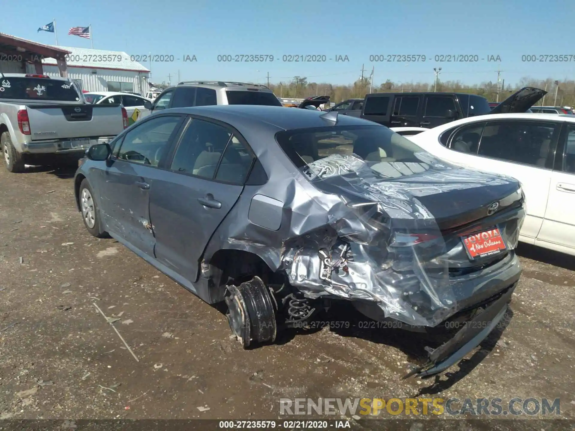 3 Photograph of a damaged car JTDDPRAE9LJ073846 TOYOTA COROLLA 2020